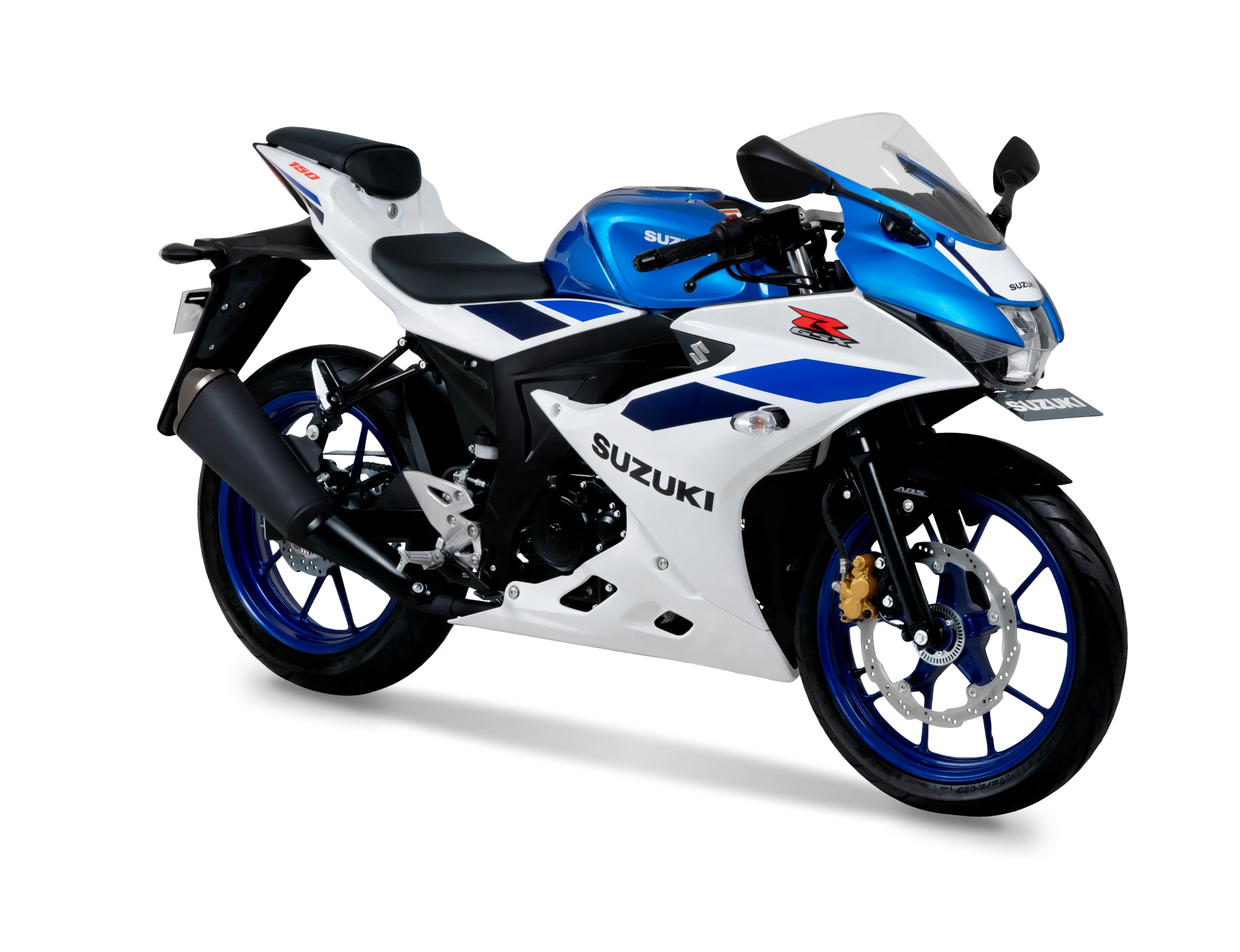 GSX-R150 - BRILLIAN WHITE - MET. TRITONE BLUE