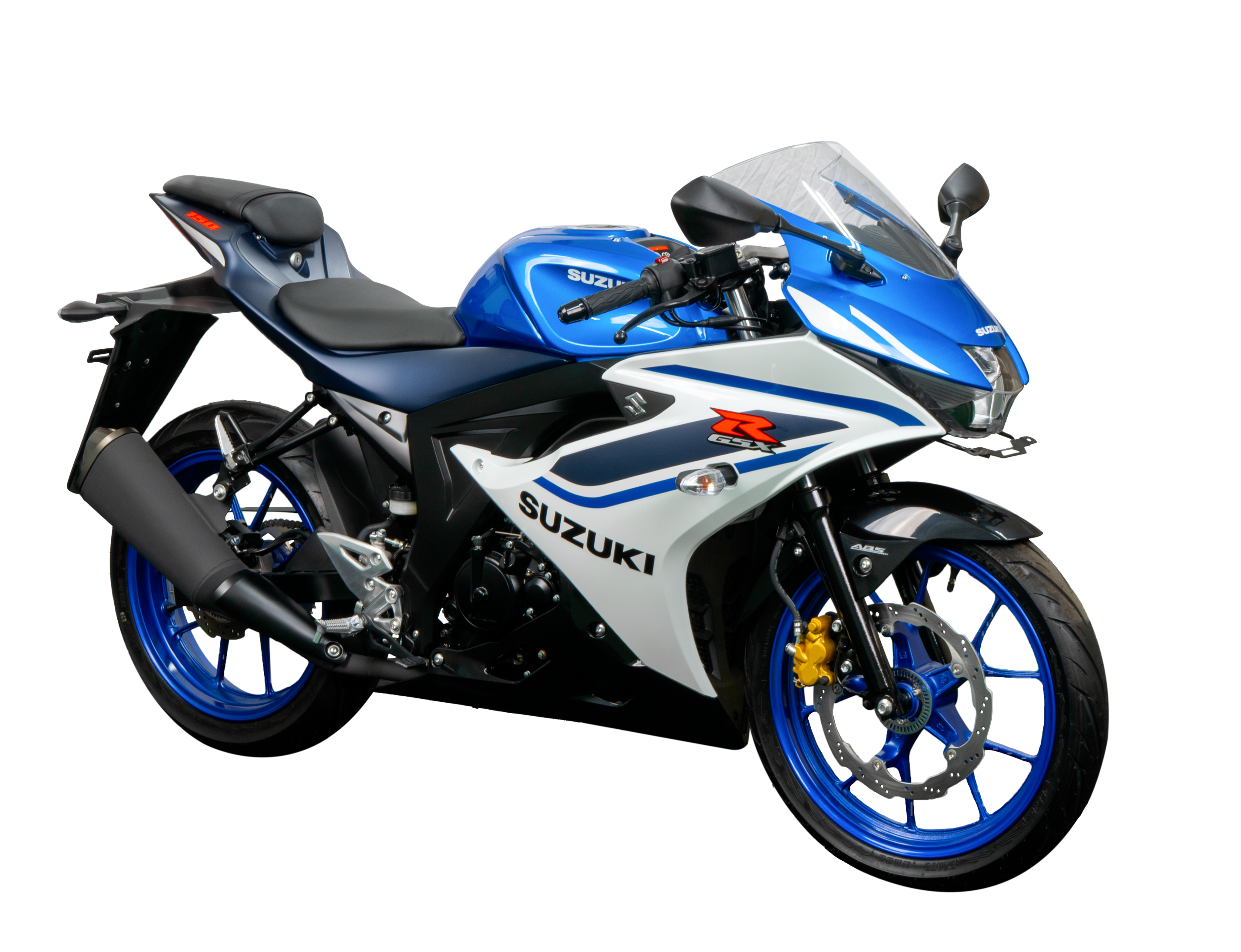 GSX-R150 - Warna PRL. BRILLIANT WHITE - MET. TRITON BLUE