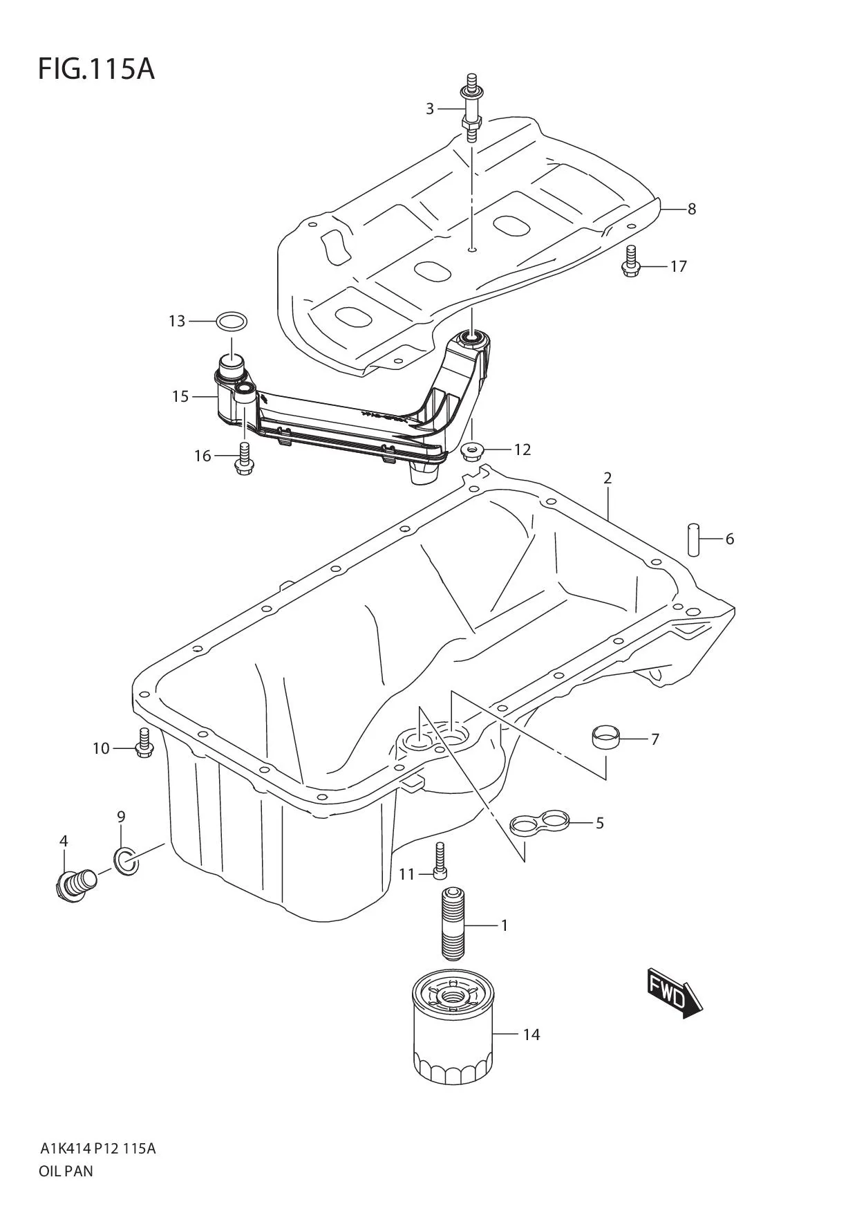 FIG.115A OIL PAN