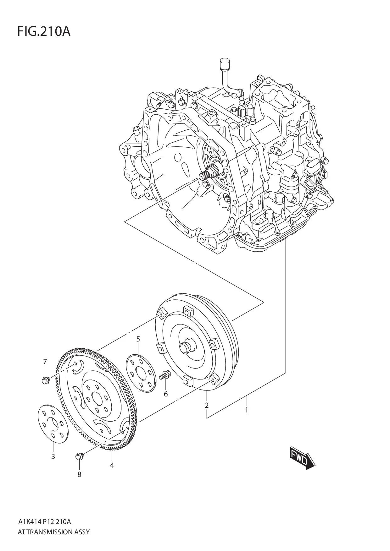 FIG.210A AT TRANSMISSION ASSY (4AT)
