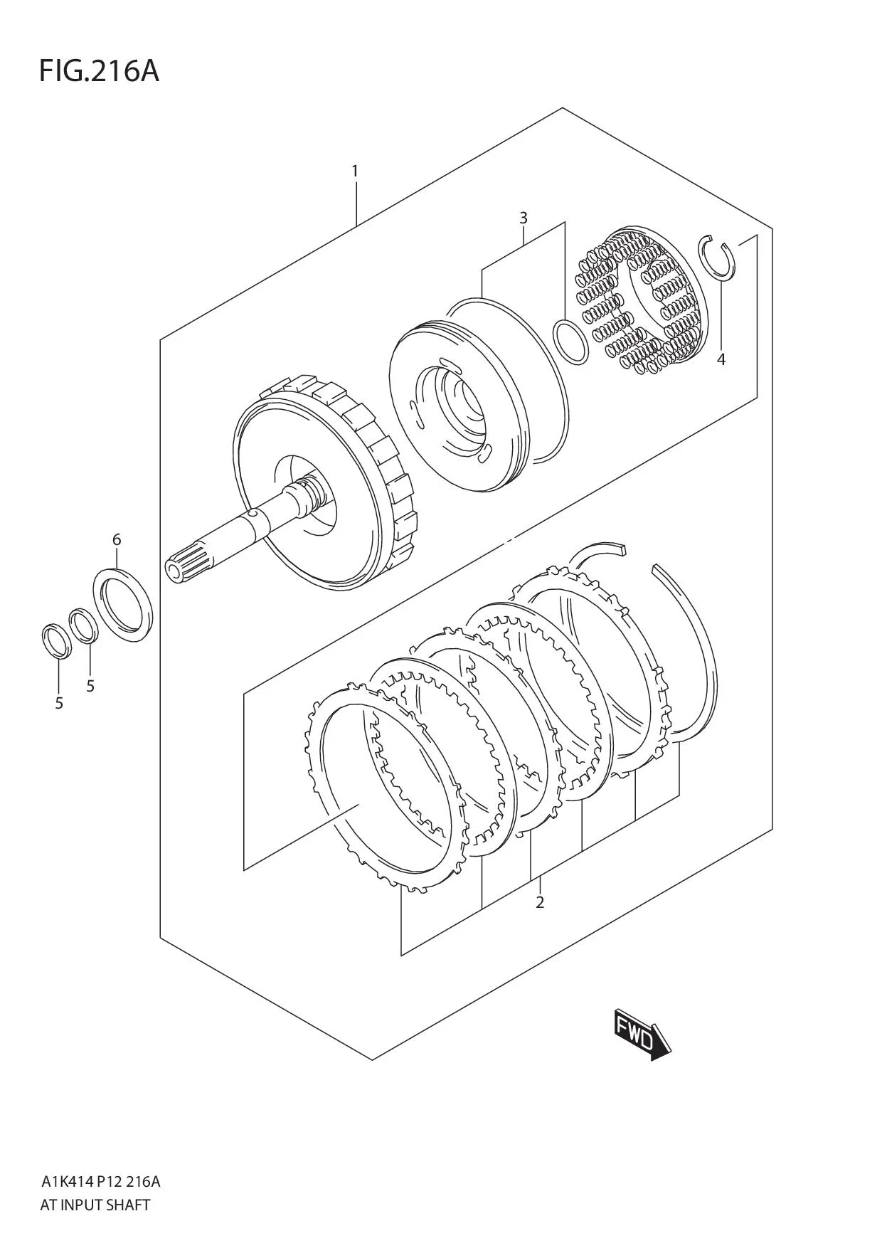 FIG.216A AT INPUT SHAFT (4AT)