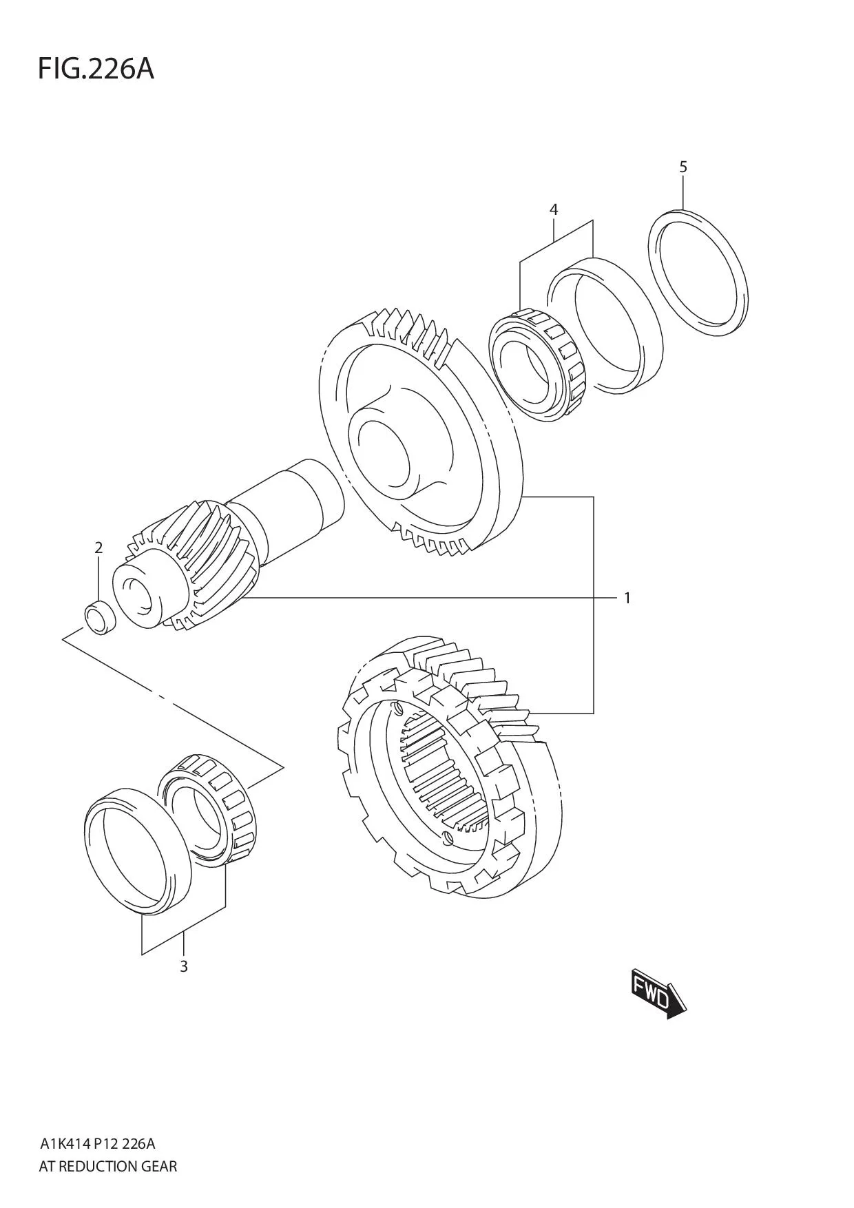 FIG.226A AT REDUCTION GEAR (4AT)