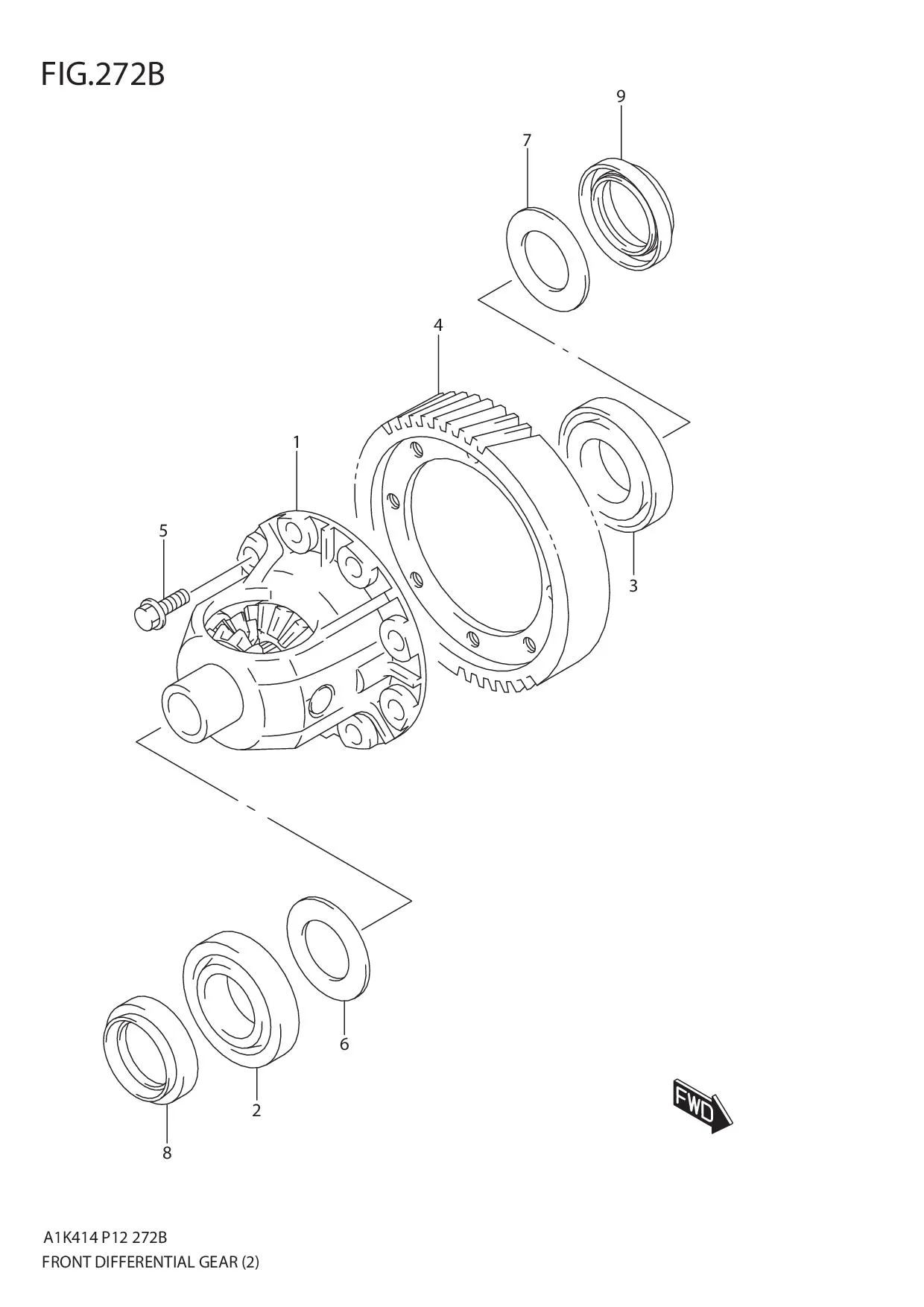 FIG.272B FRONT DIFFERENTIAL GEAR (4AT)