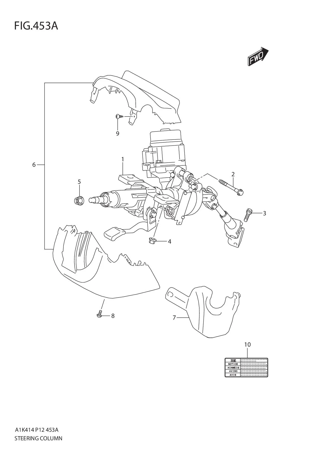 FIG.453A STEERING COLUMN