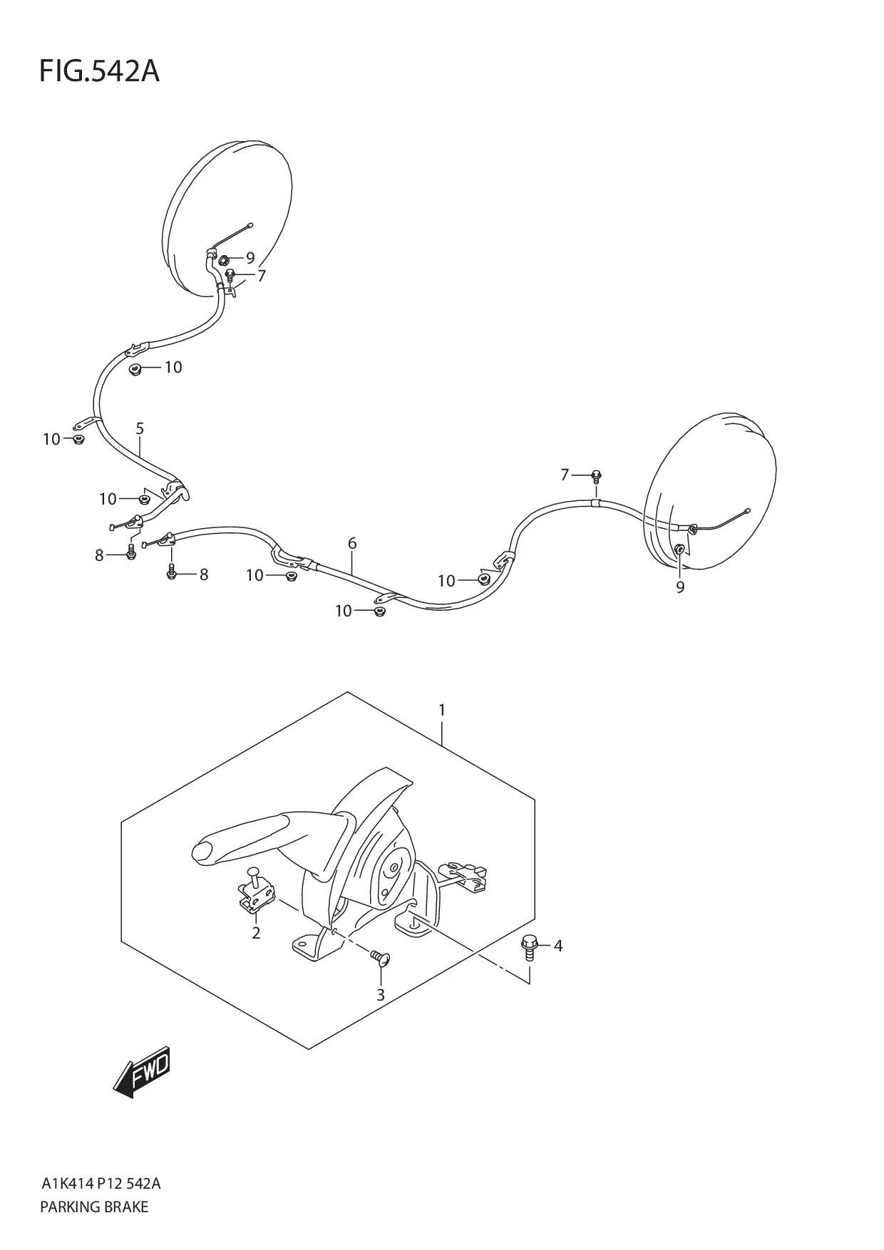 FIG.542A PARKING BRAKE