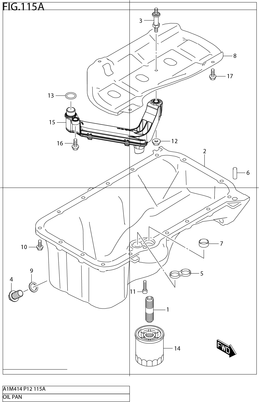 FIG.115A OIL PAN