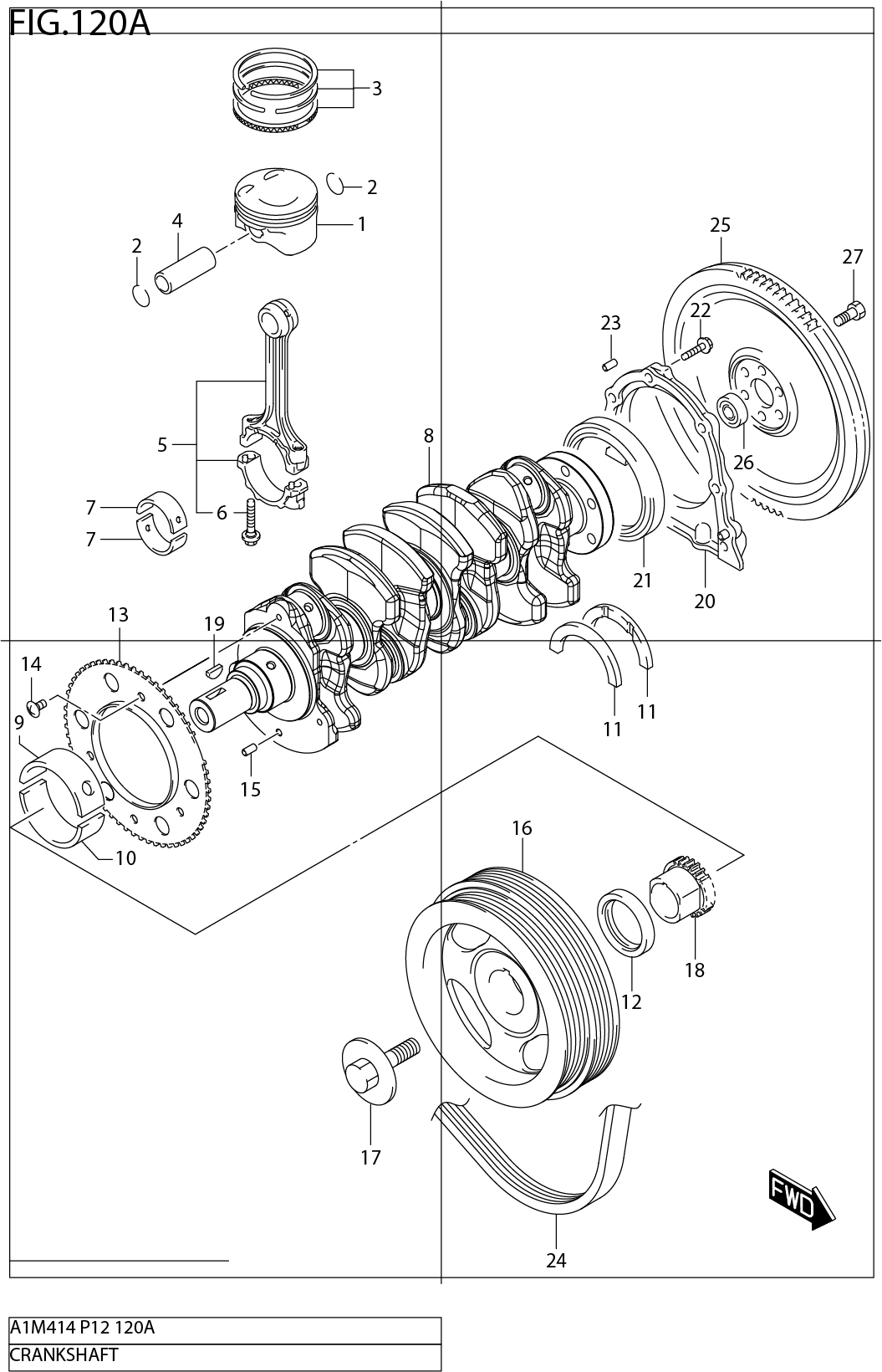 FIG.120A CRANKSHAFT