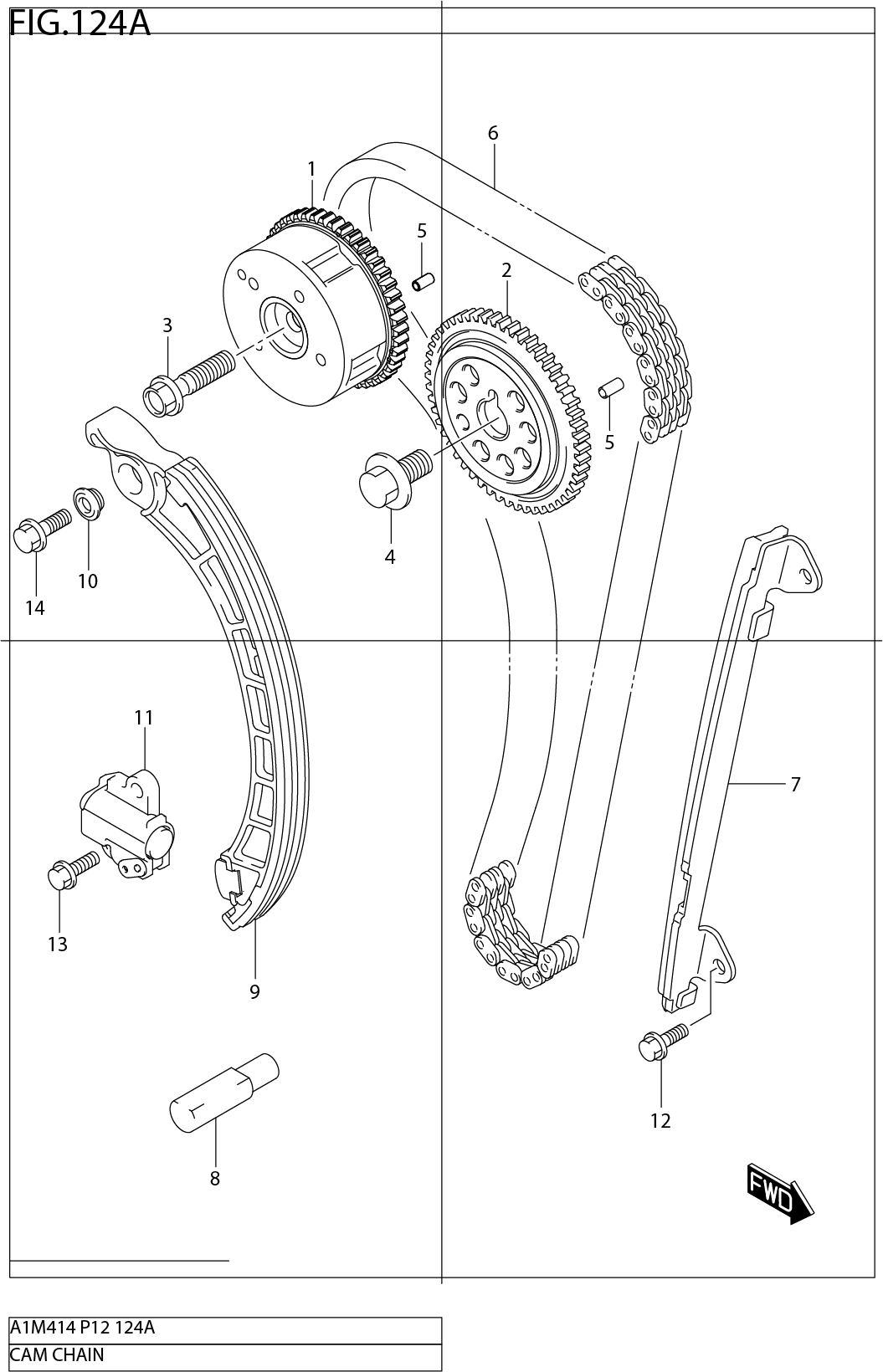 FIG.124A CAM CHAIN