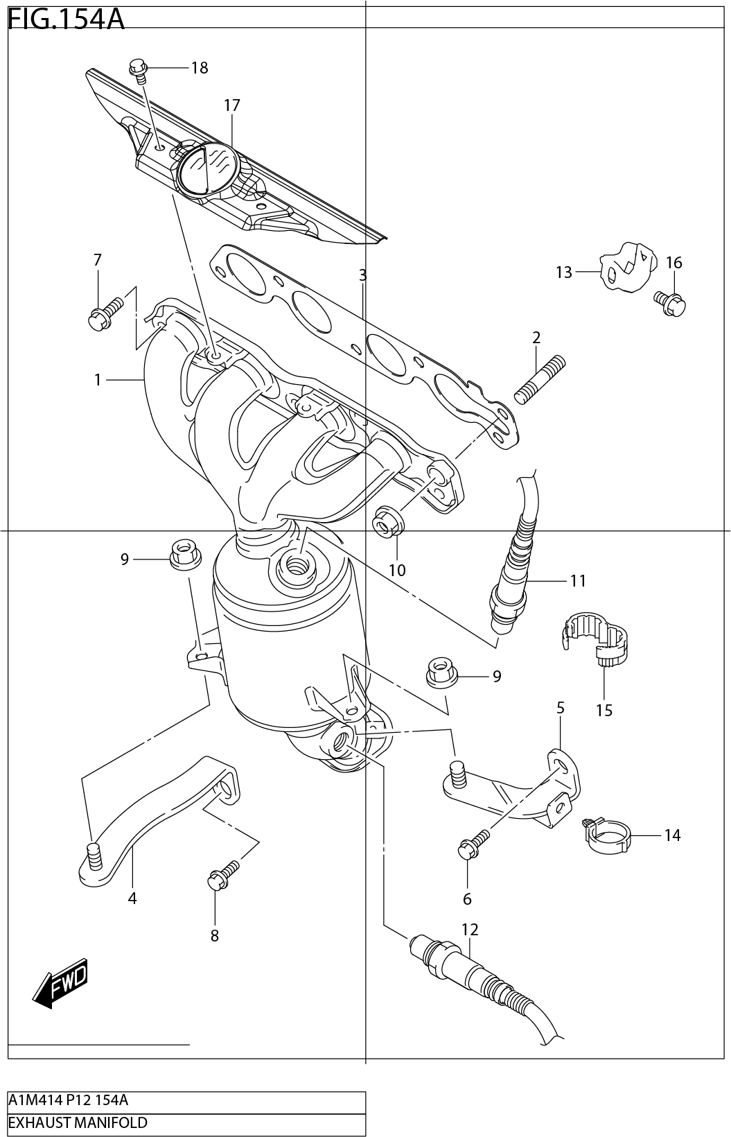 FIG.154A EXHAUST MANIFOLD