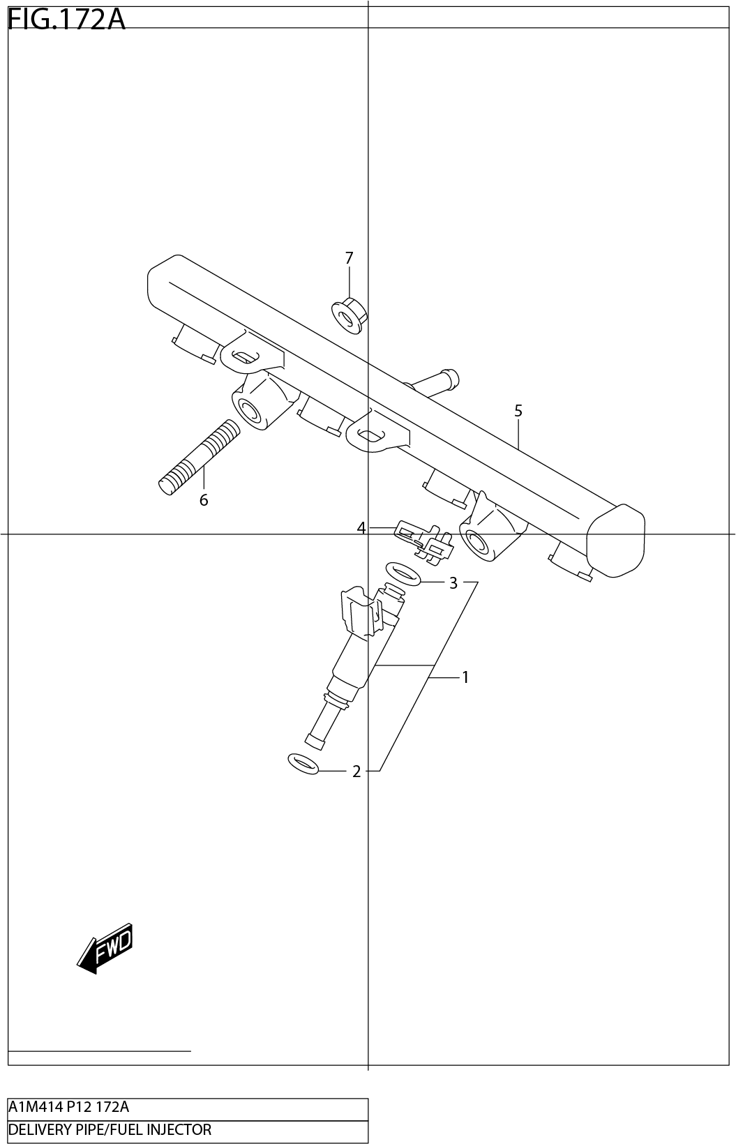 FIG.172A DELIVERY PIPE/FUEL INJECTOR