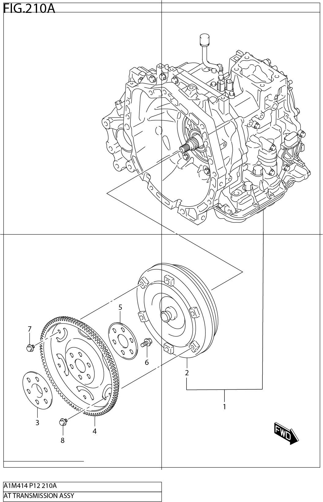 FIG.210A AT TRANSMISSION ASSY (4AT)
