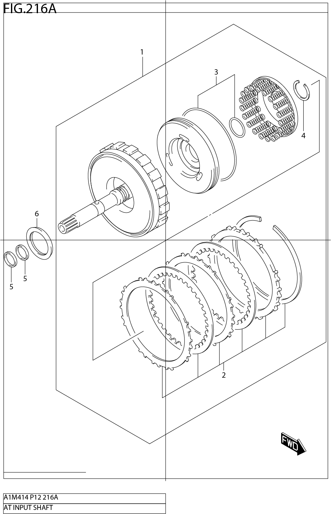 FIG.216A AT INPUT SHAFT (4AT)