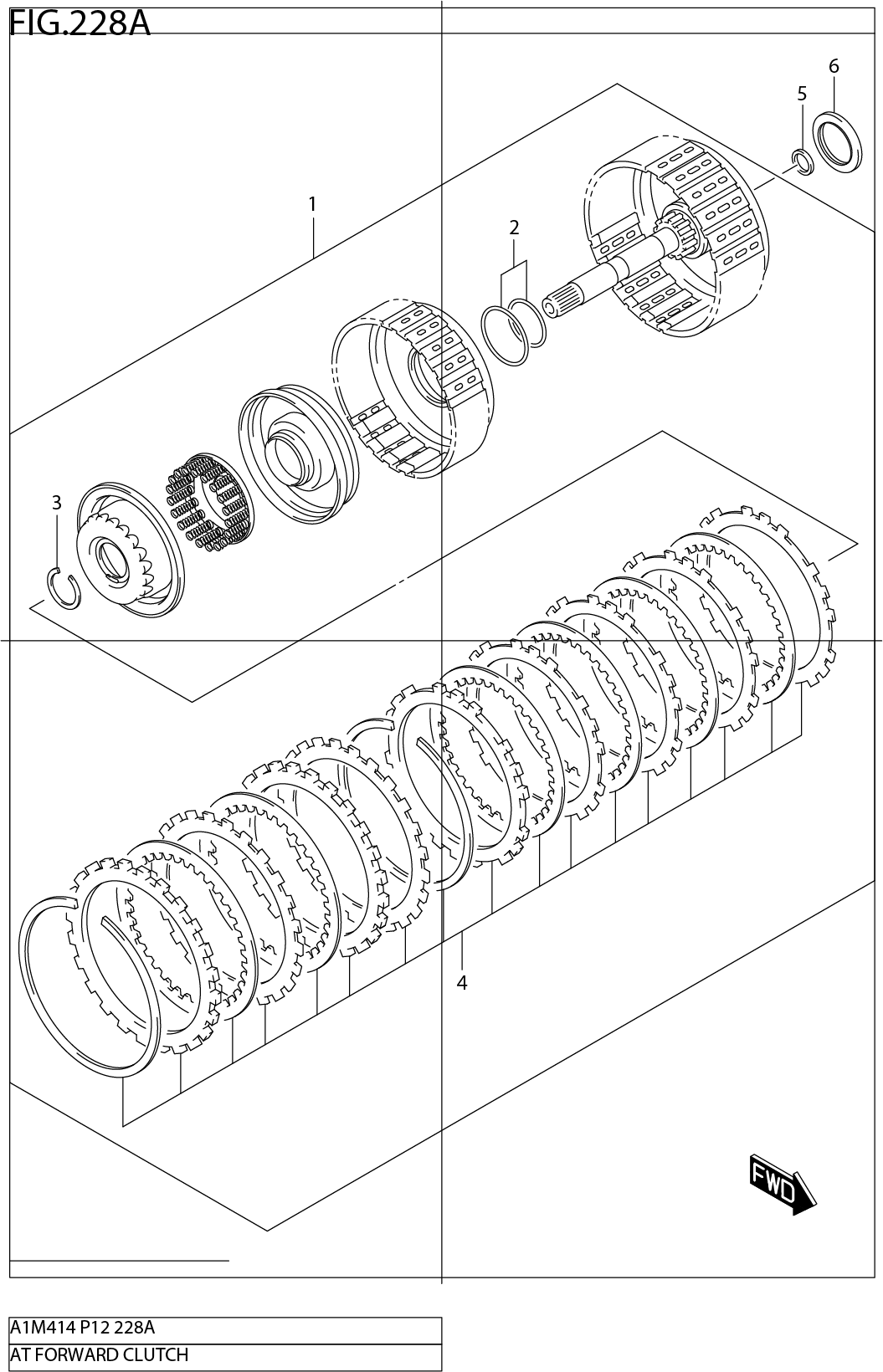 FIG.228A AT FORWARD CLUTCH (4AT)