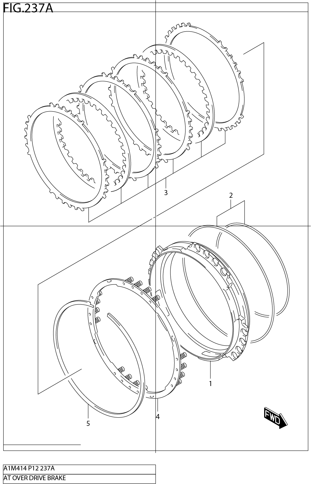 FIG.237A AT OVER DRIVE BRAKE (4AT)
