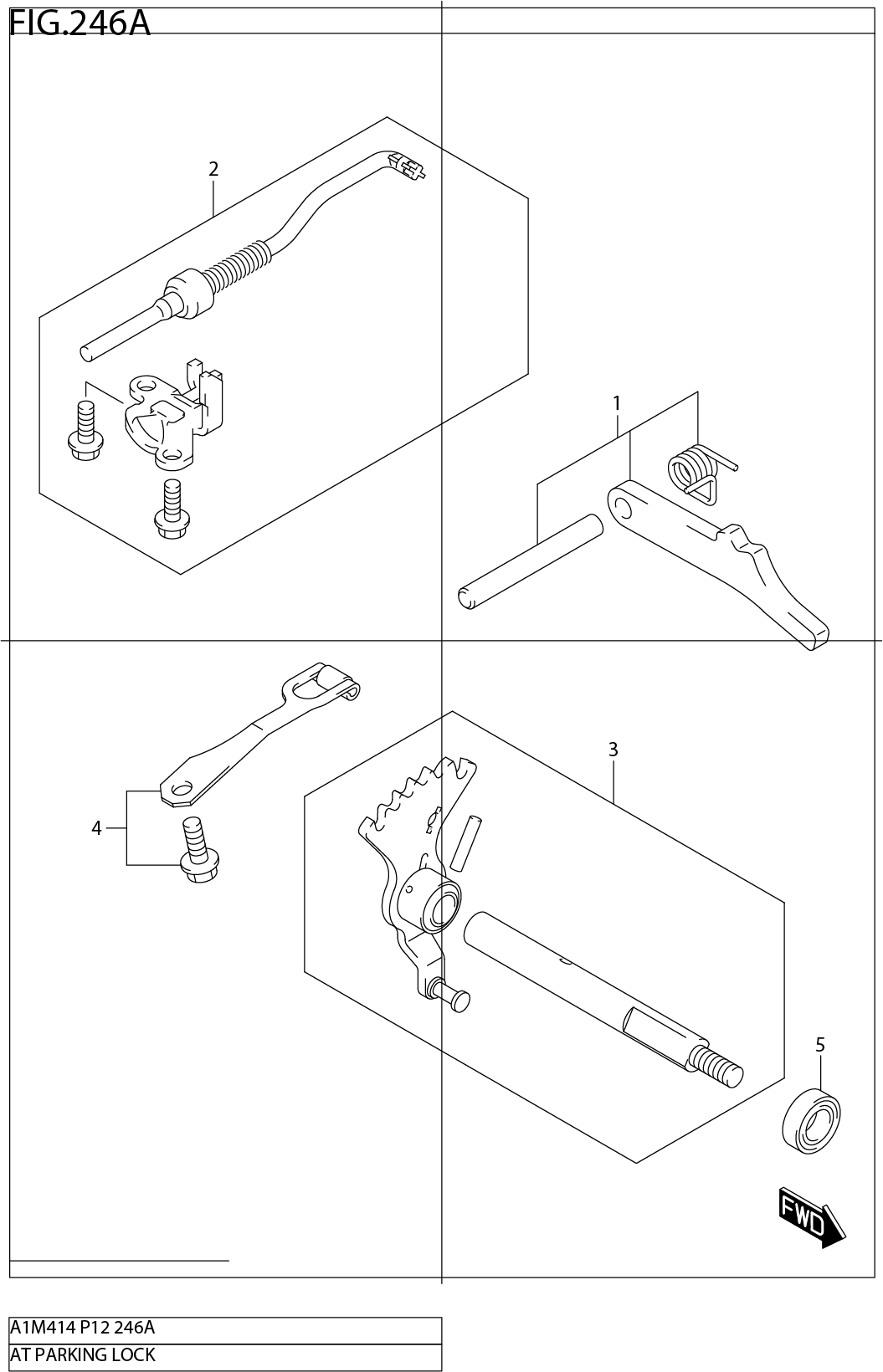 FIG.246A AT PARKING LOCK (4AT)