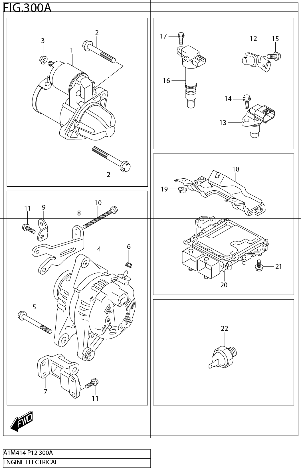 FIG.300A ENGINE ELECTRICAL