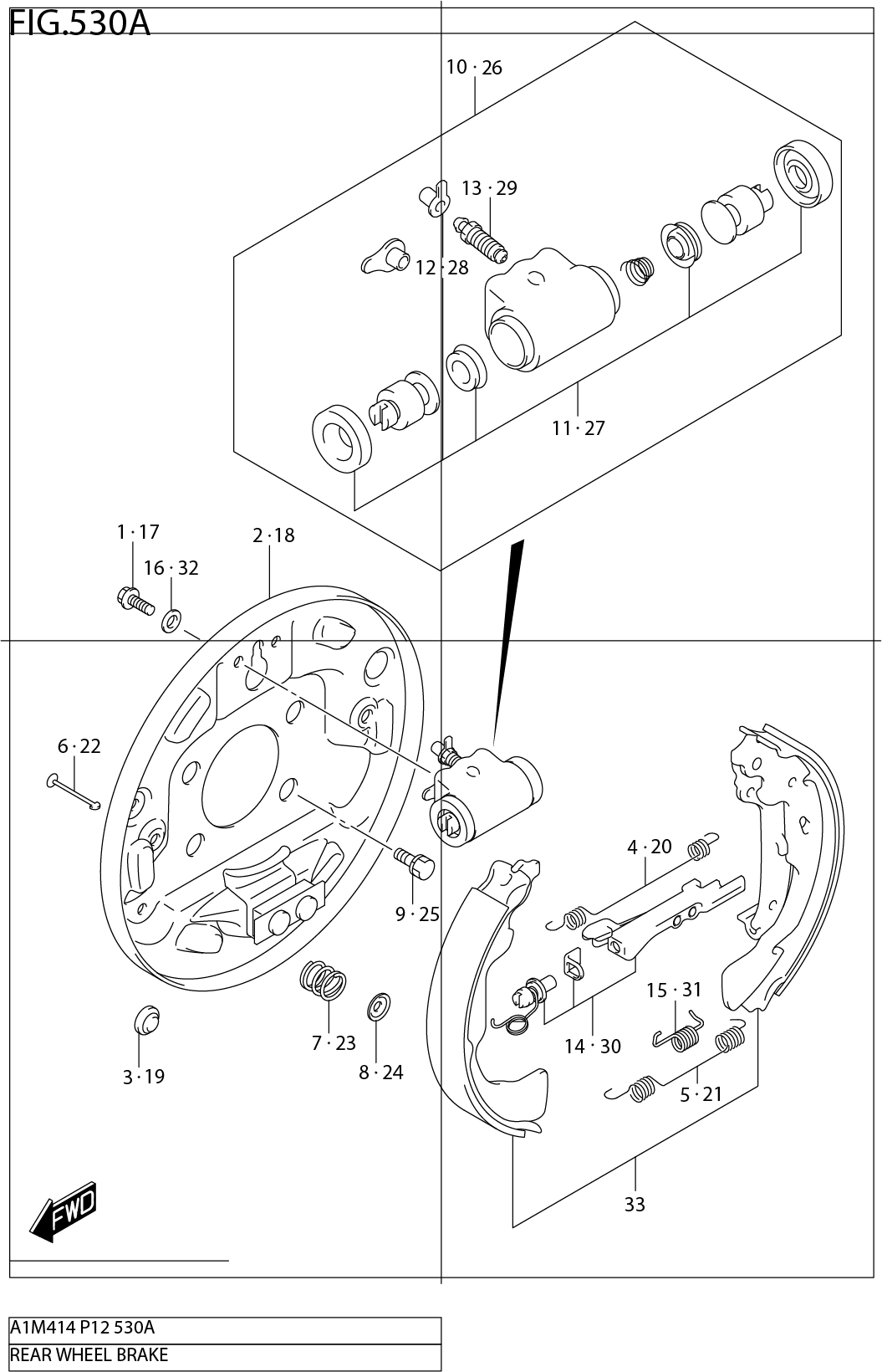 FIG.530A REAR WHEEL BRAKE
