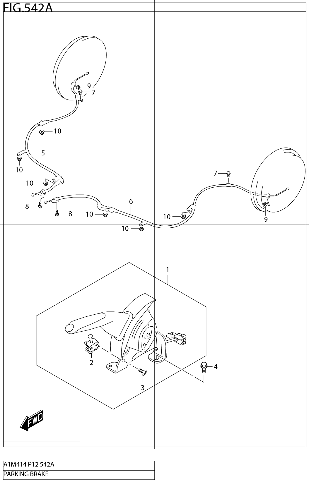 FIG.542A PARKING BRAKE