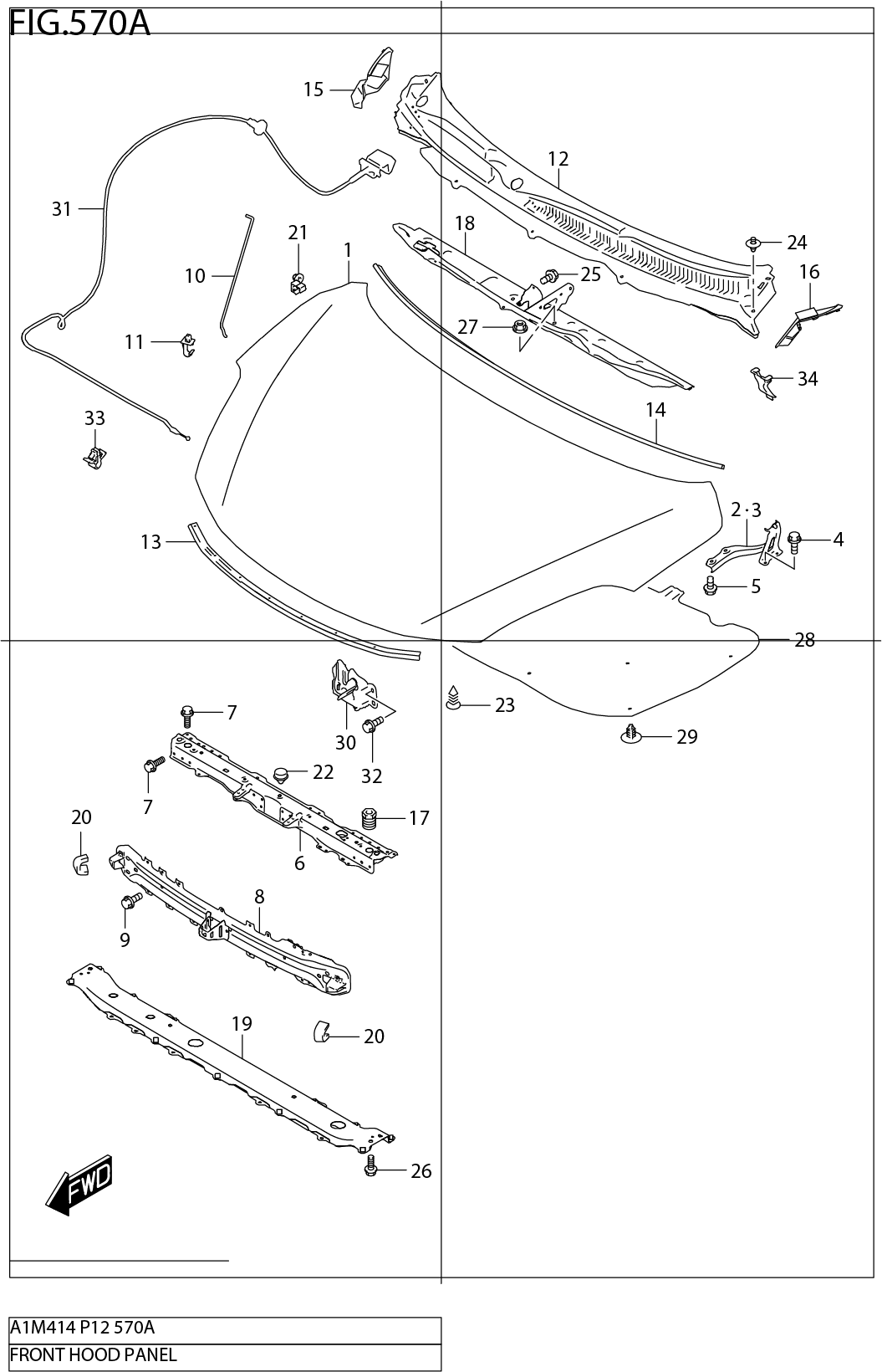 FIG.570A FRONT HOOD PANEL