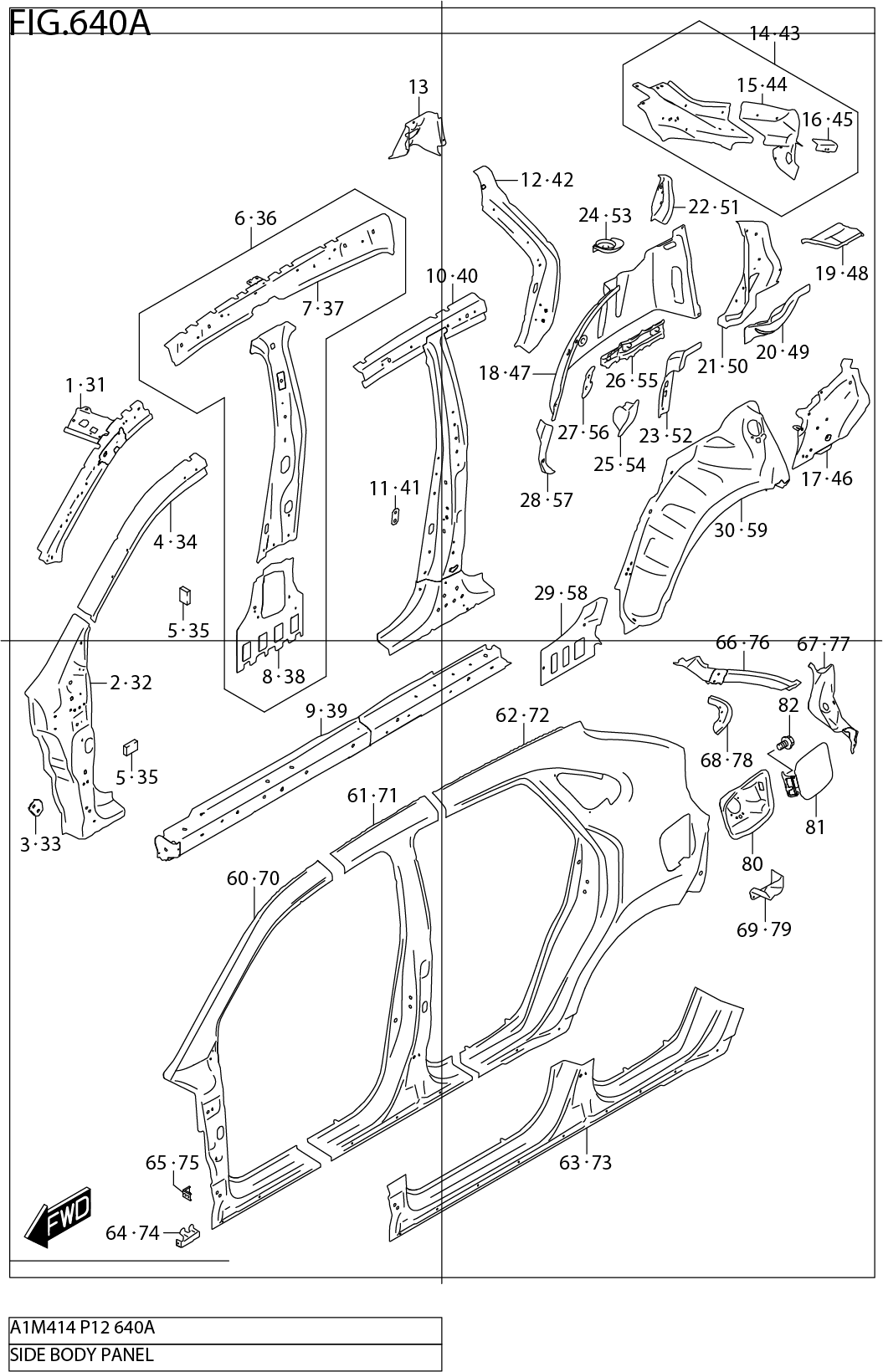 FIG.640A SIDE BODY PANEL