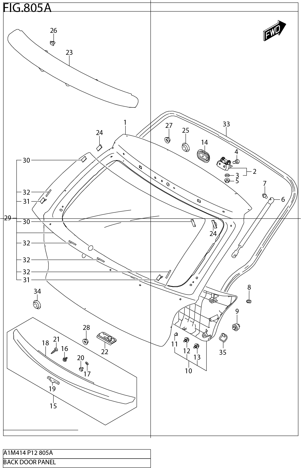 FIG.805A BACK DOOR PANEL