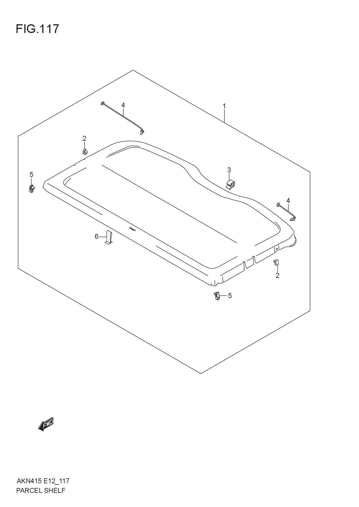 PARCEL SHELF