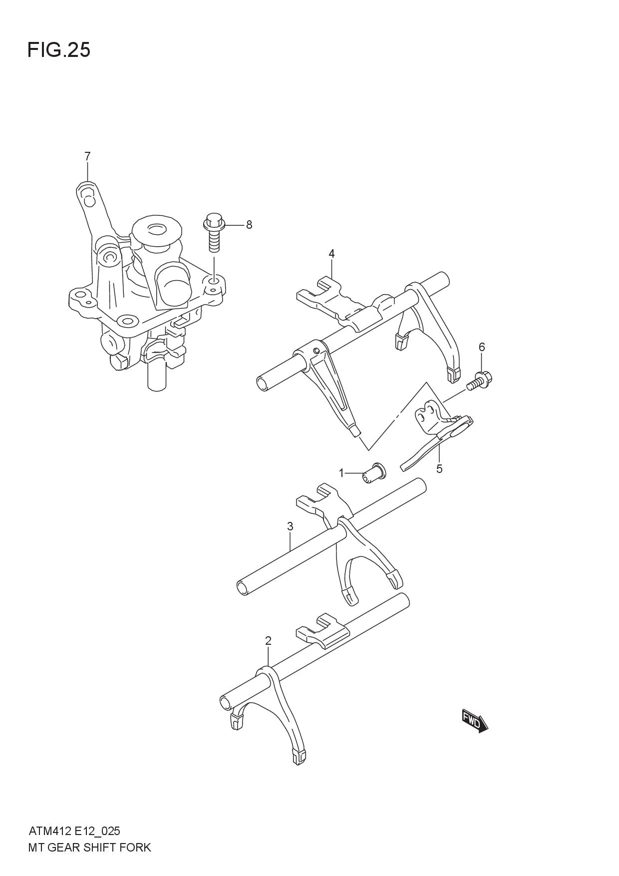 MT GEAR SHIFT FORK (5MT)