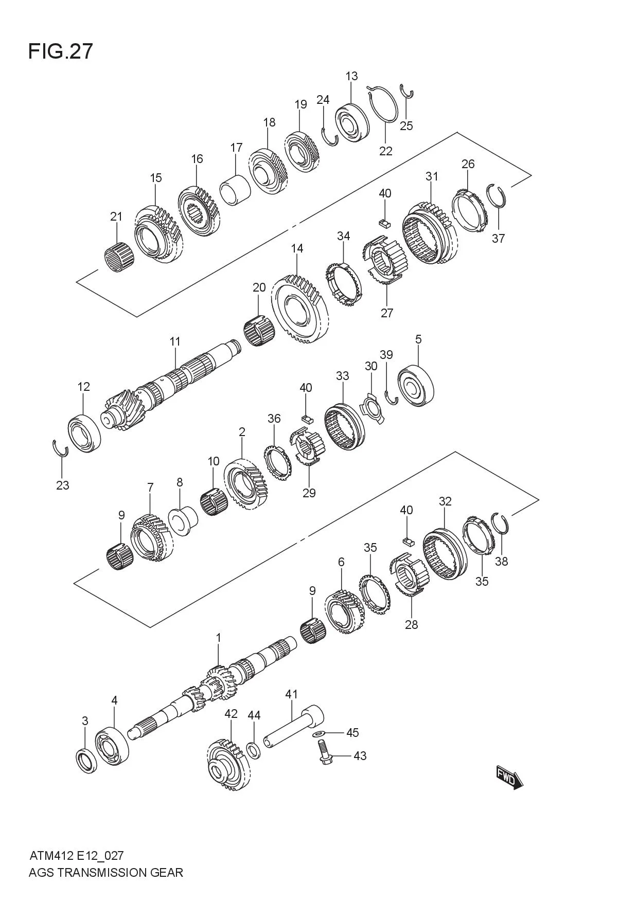 AGS TRANSMISSION GEAR (5AGS)