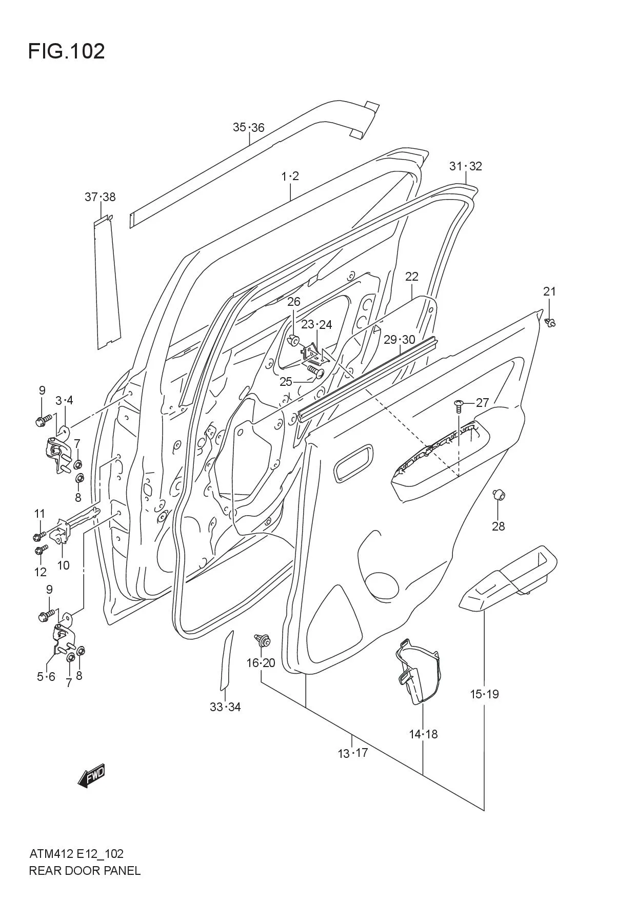REAR DOOR PANEL
