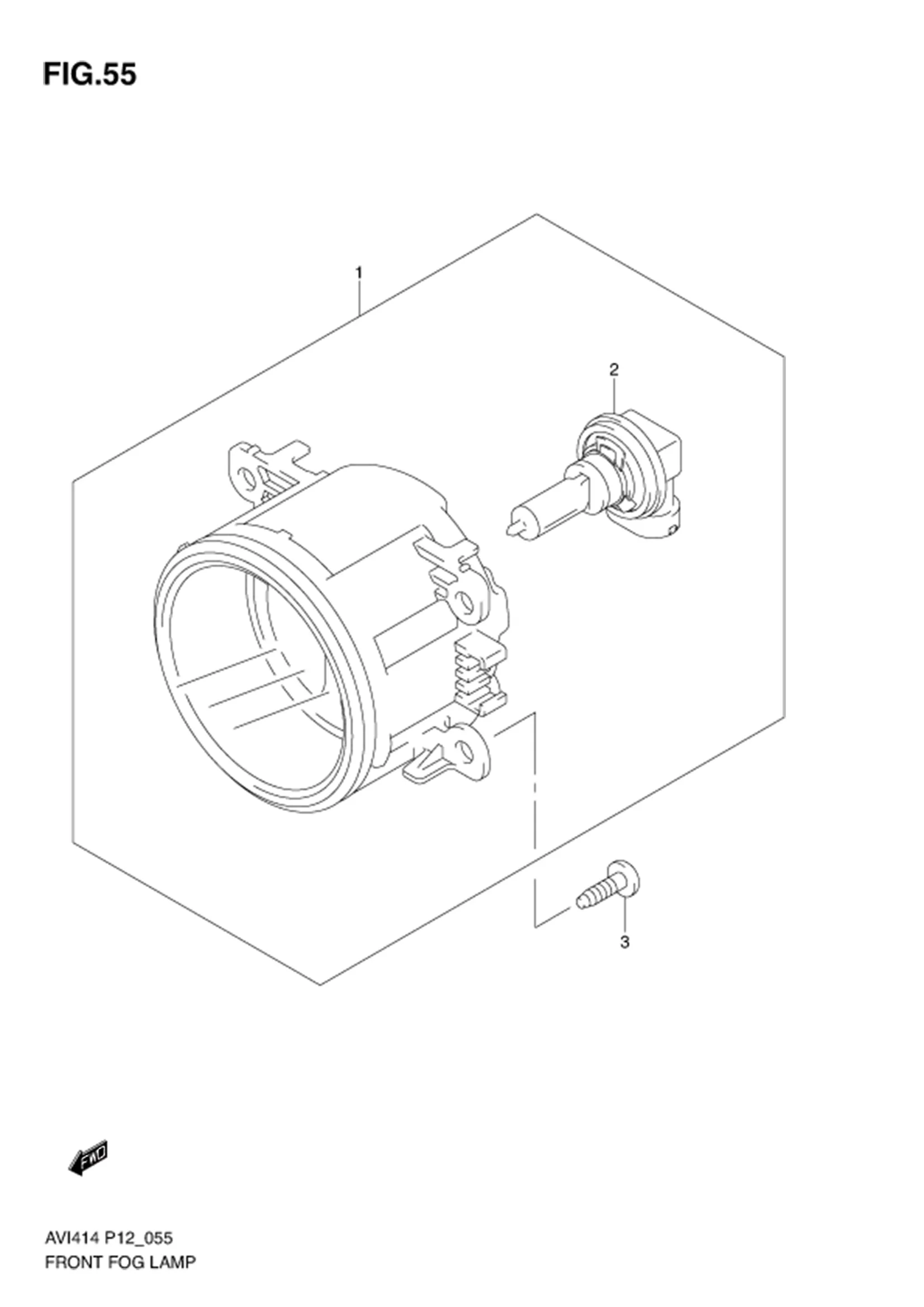 RONT FOG LAMP (DLX,SDX) 