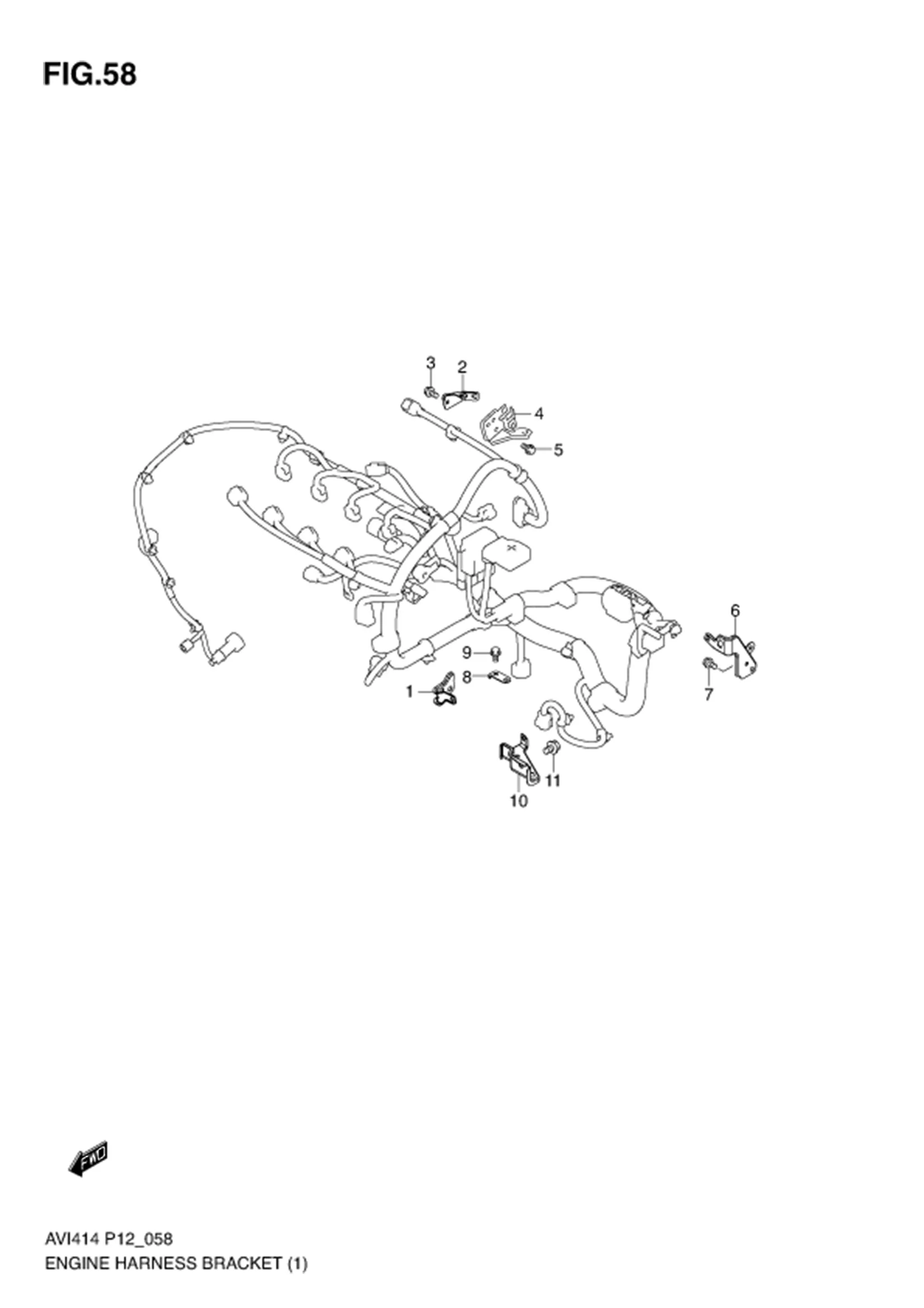 ENGINE HARNESS BRACKET (MT)