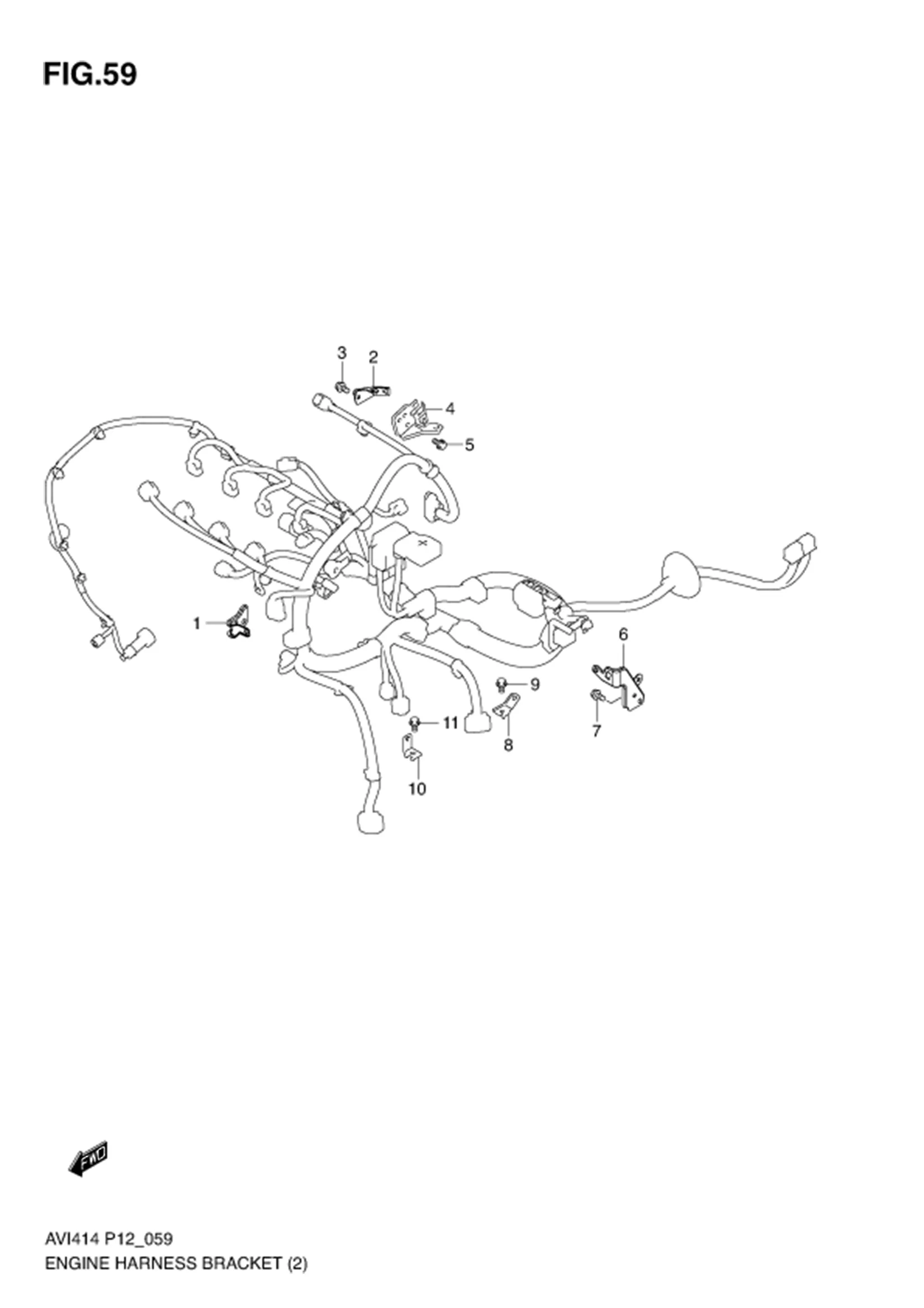 ENGINE HARNESS BRACKET (AT) 