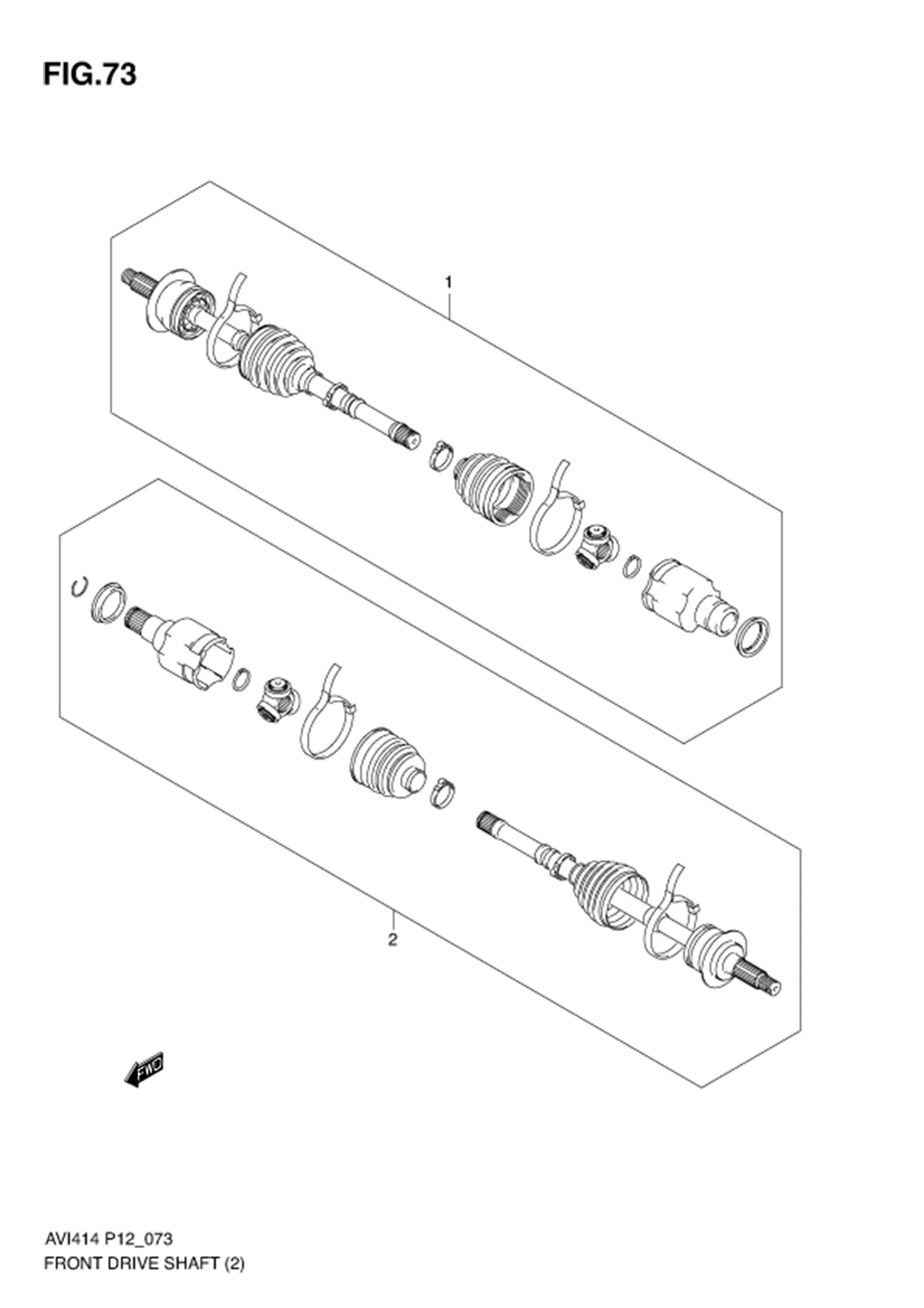 FRONT DRIVE SHAFT (AT) 