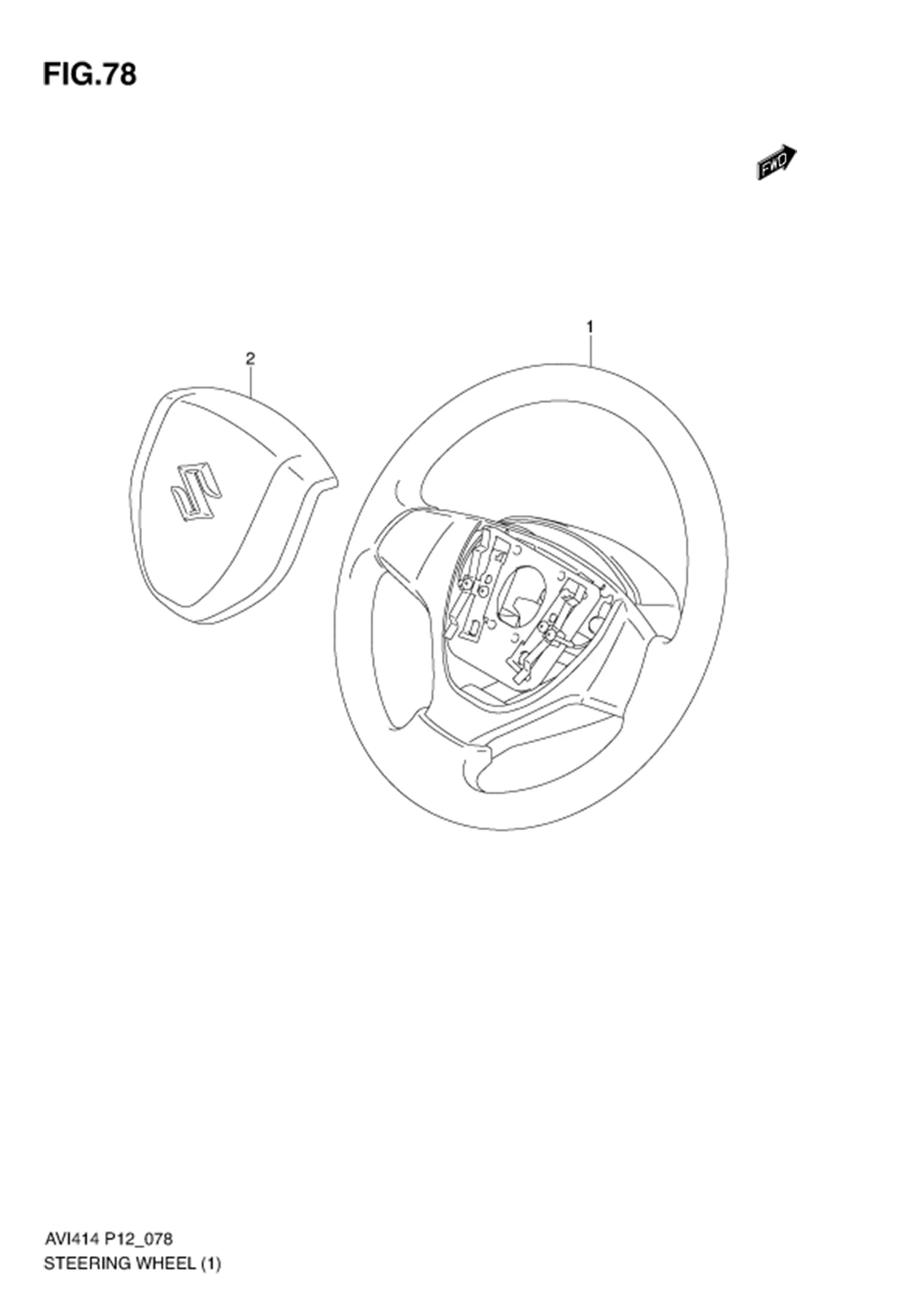 STEERING WHEEL (N/AUDIO SWITCH) 