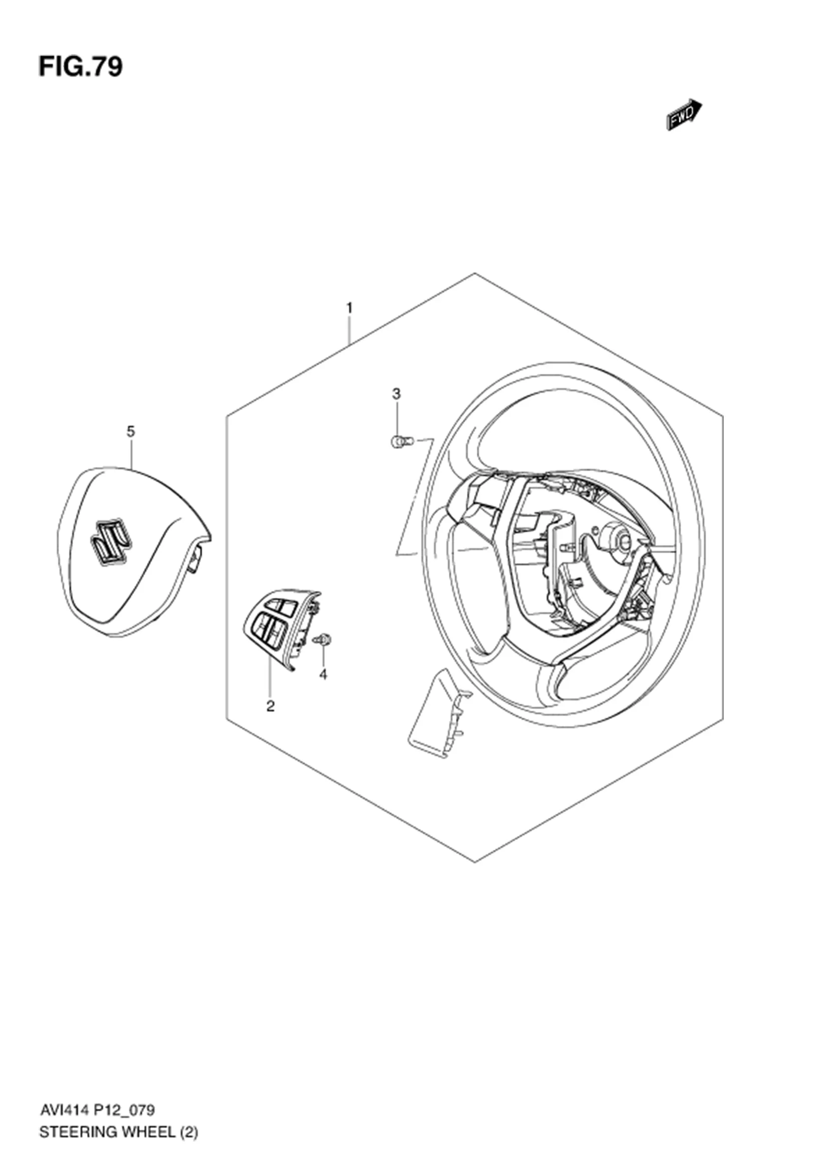 STEERING WHEEL (W/AUDIO SWITCH) 