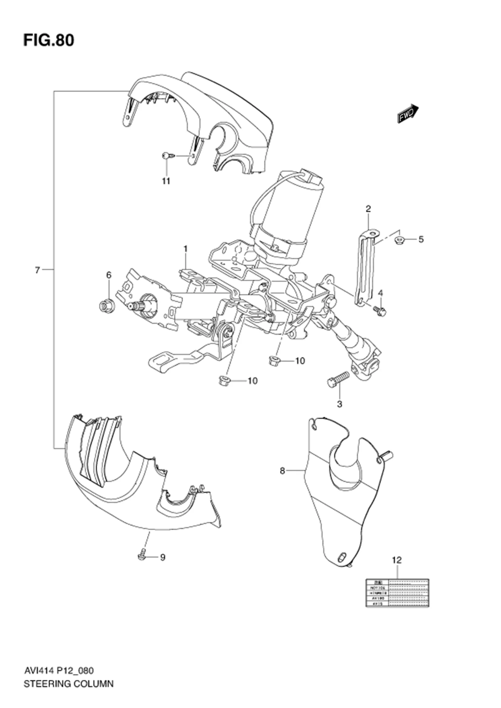 STEERING COLUMN 