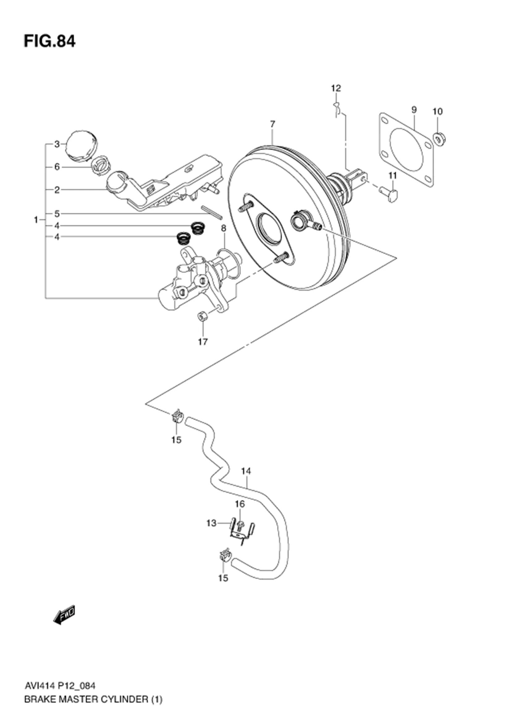 BRAKE MASTER CYLINDER (TYPE 1:MT) 