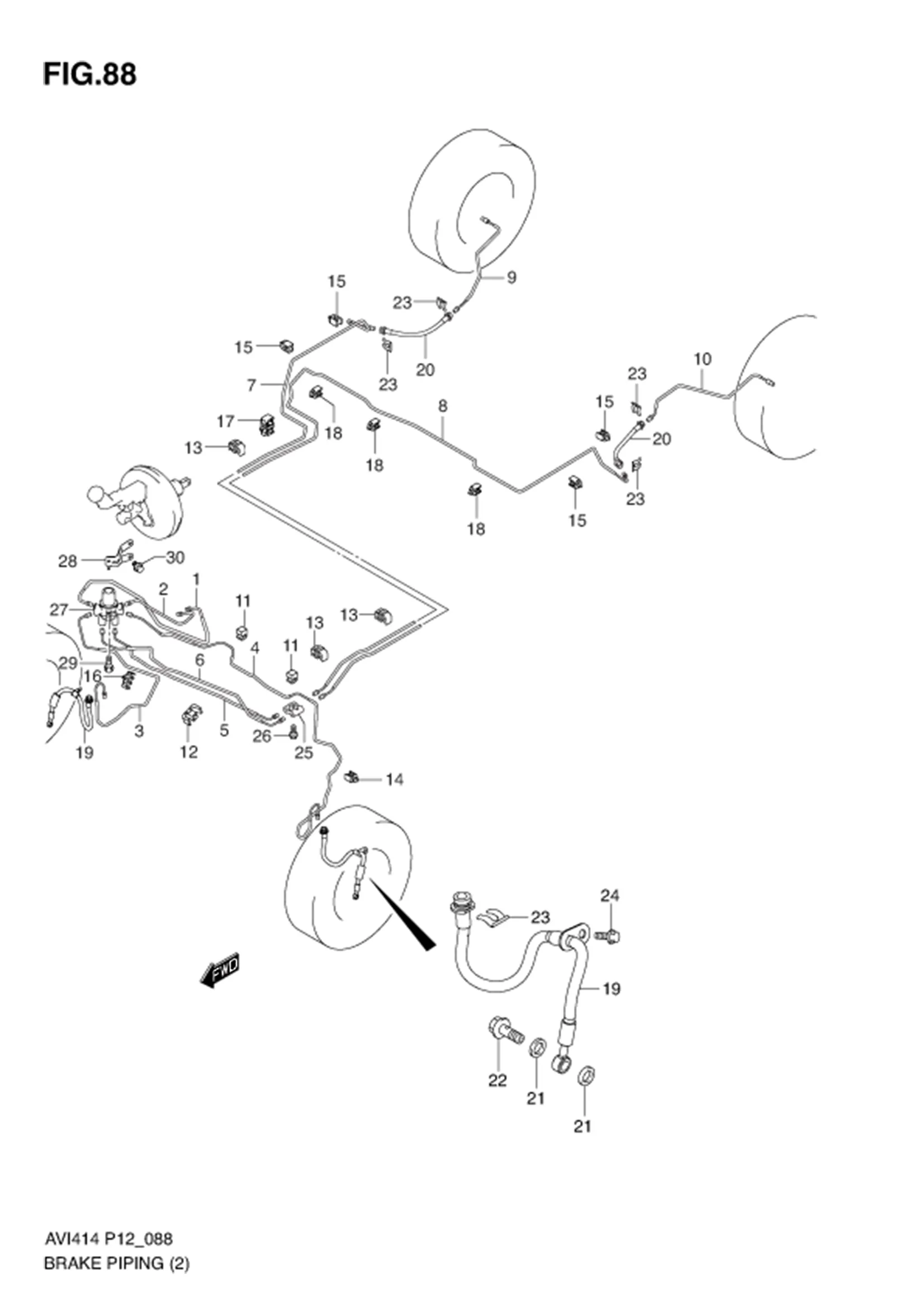 BRAKE PIPING (TYPE 2:N/ABS) 