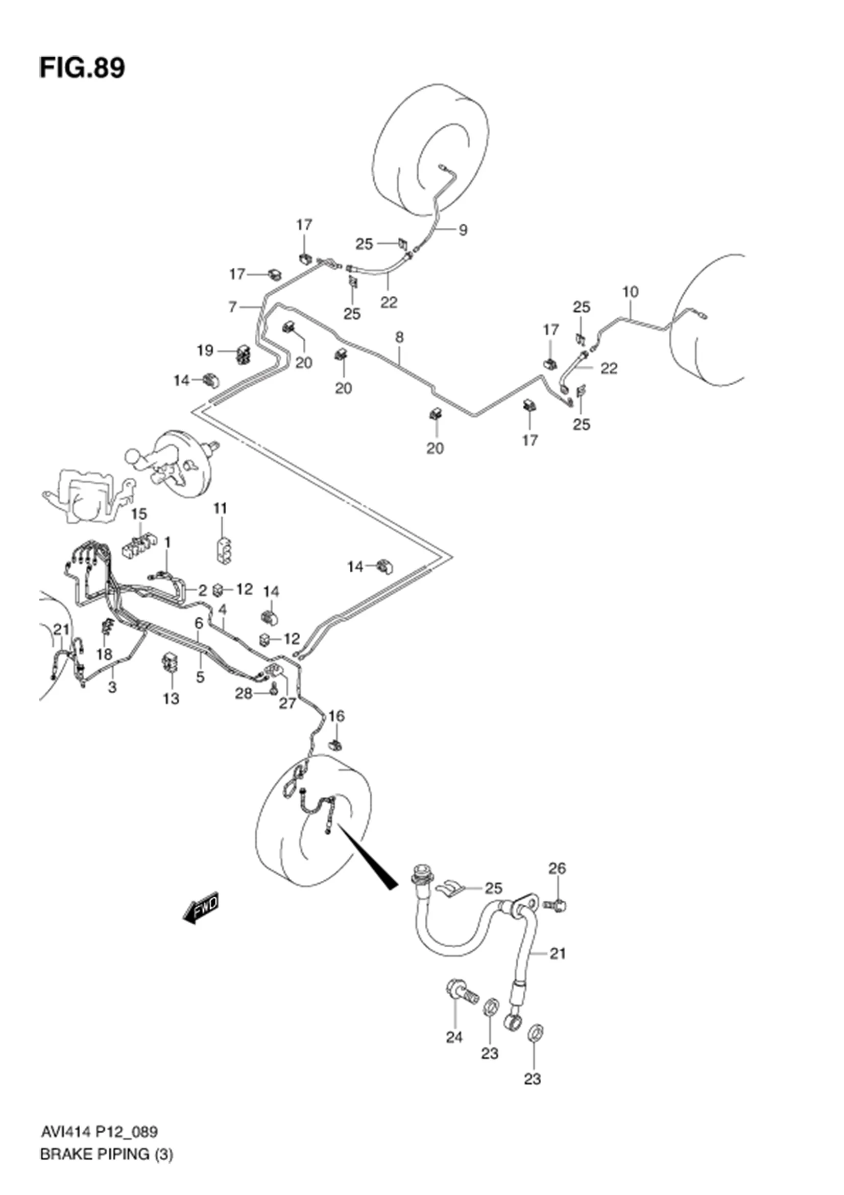 BRAKE PIPING (TYPE 1:W/ABS) 