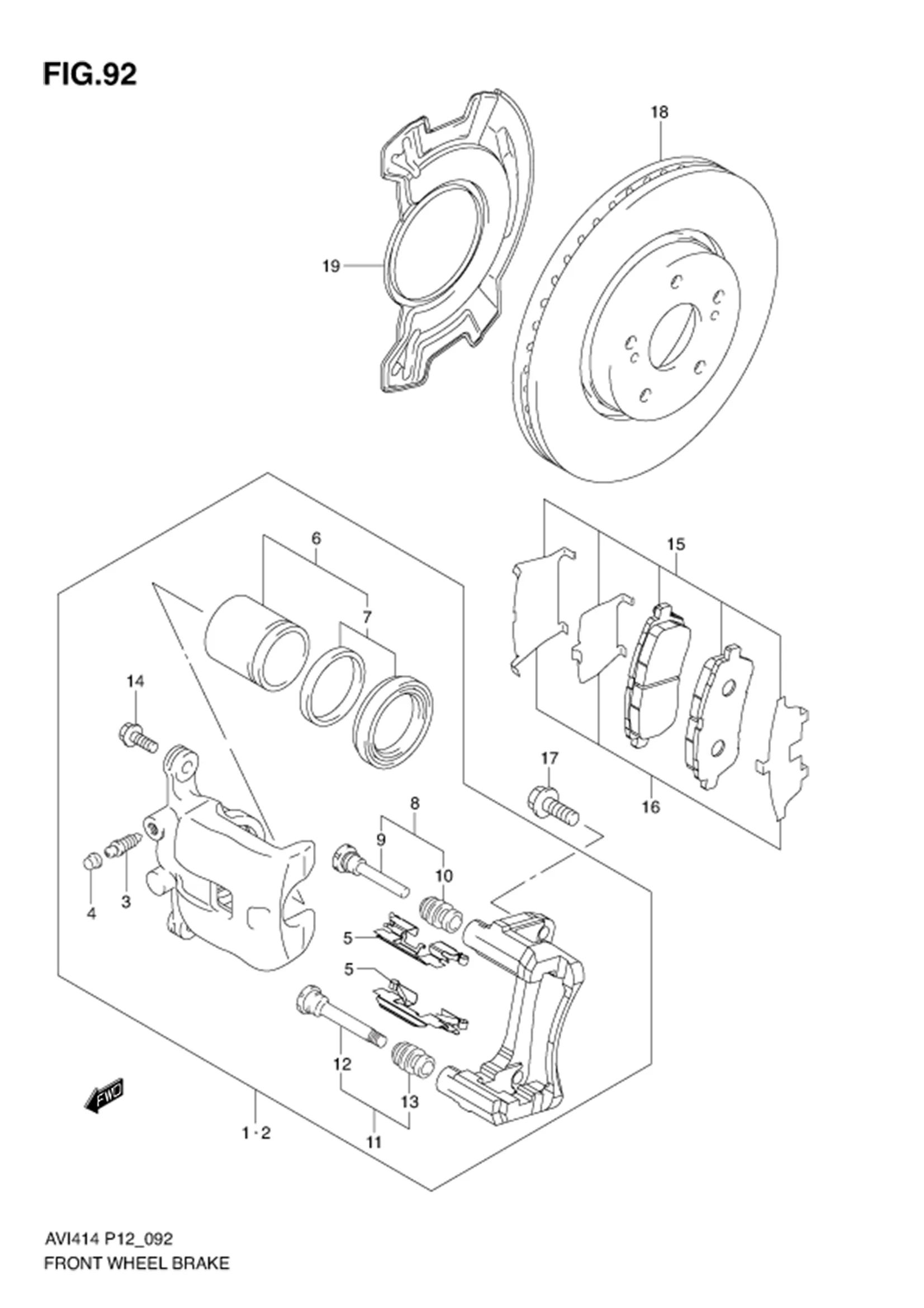 FRONT WHEEL BRAKE 