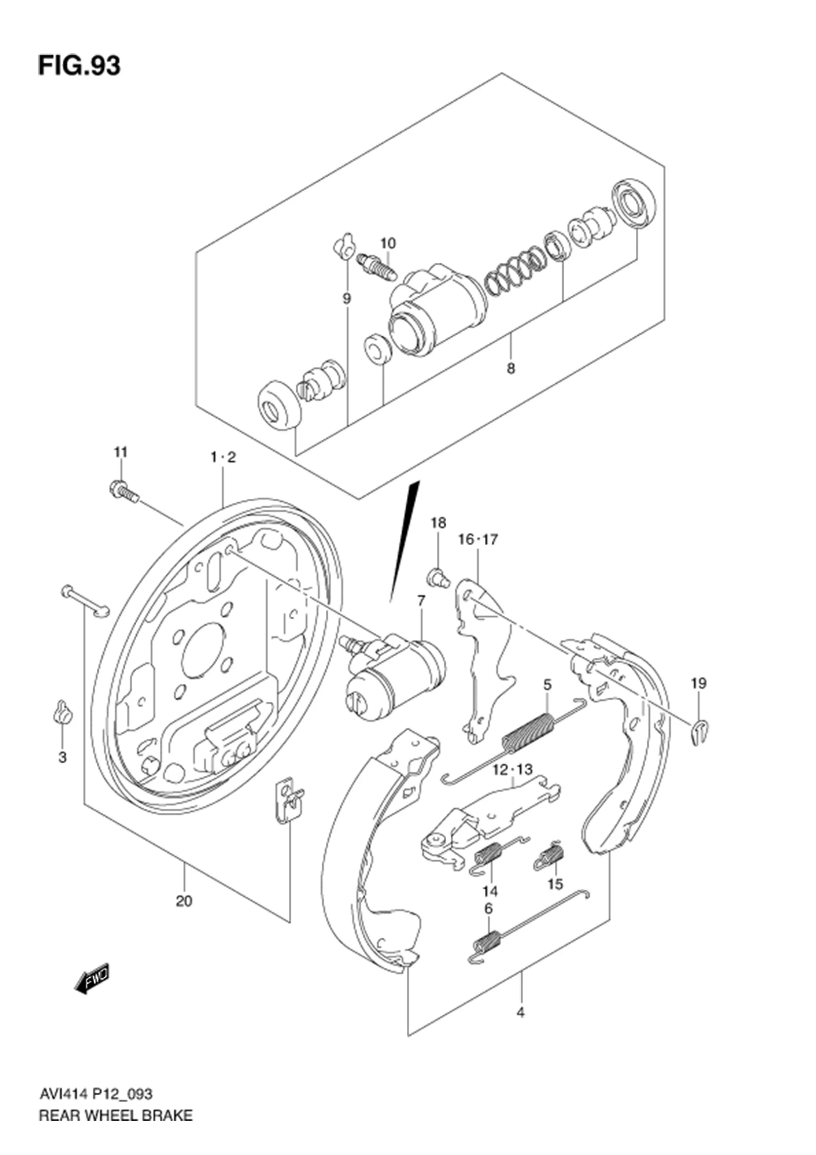 REAR WHEEL BRAKE 