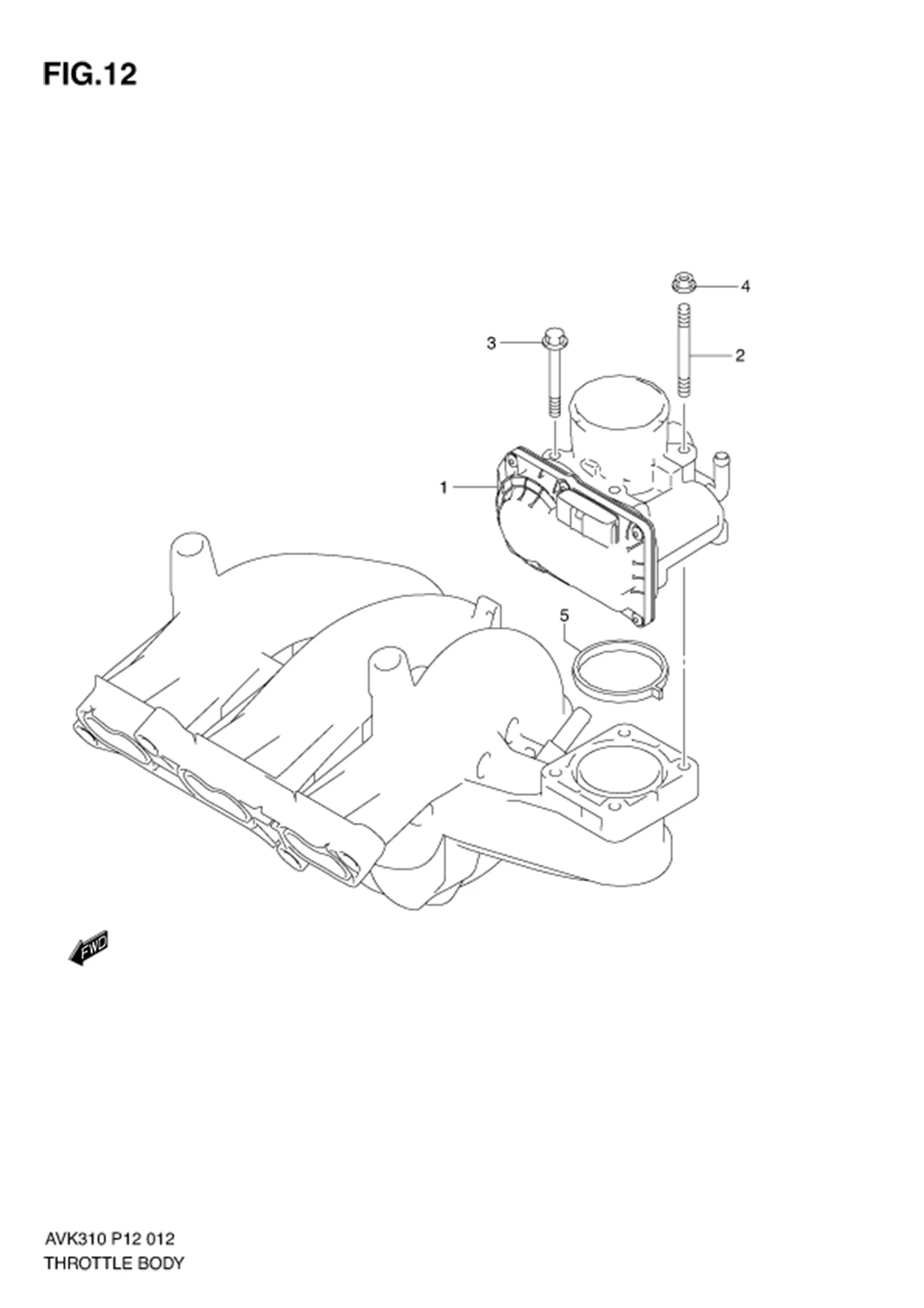 FIG.12 THROTTLE BODY 