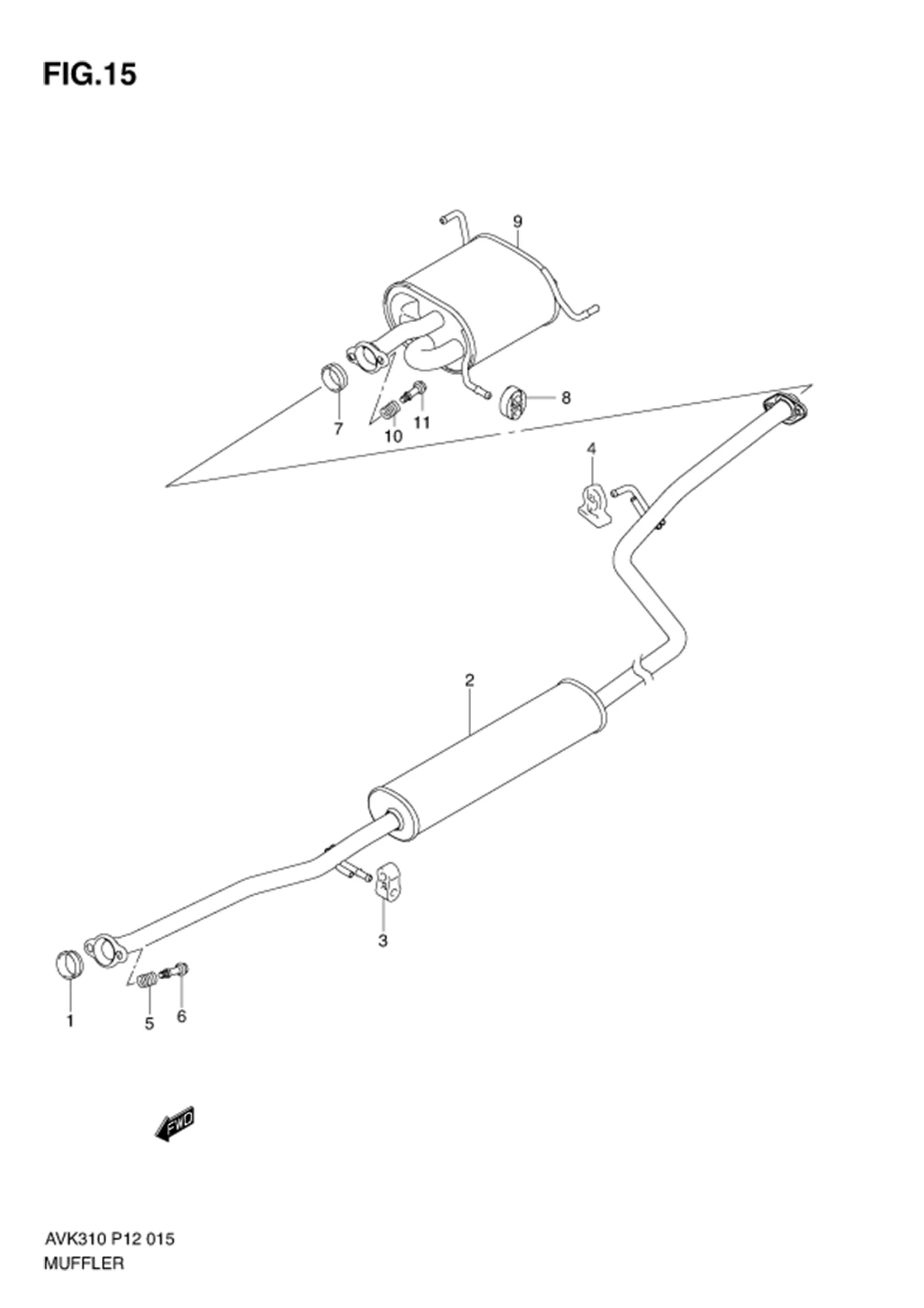 FIG.15 MUFFLER 