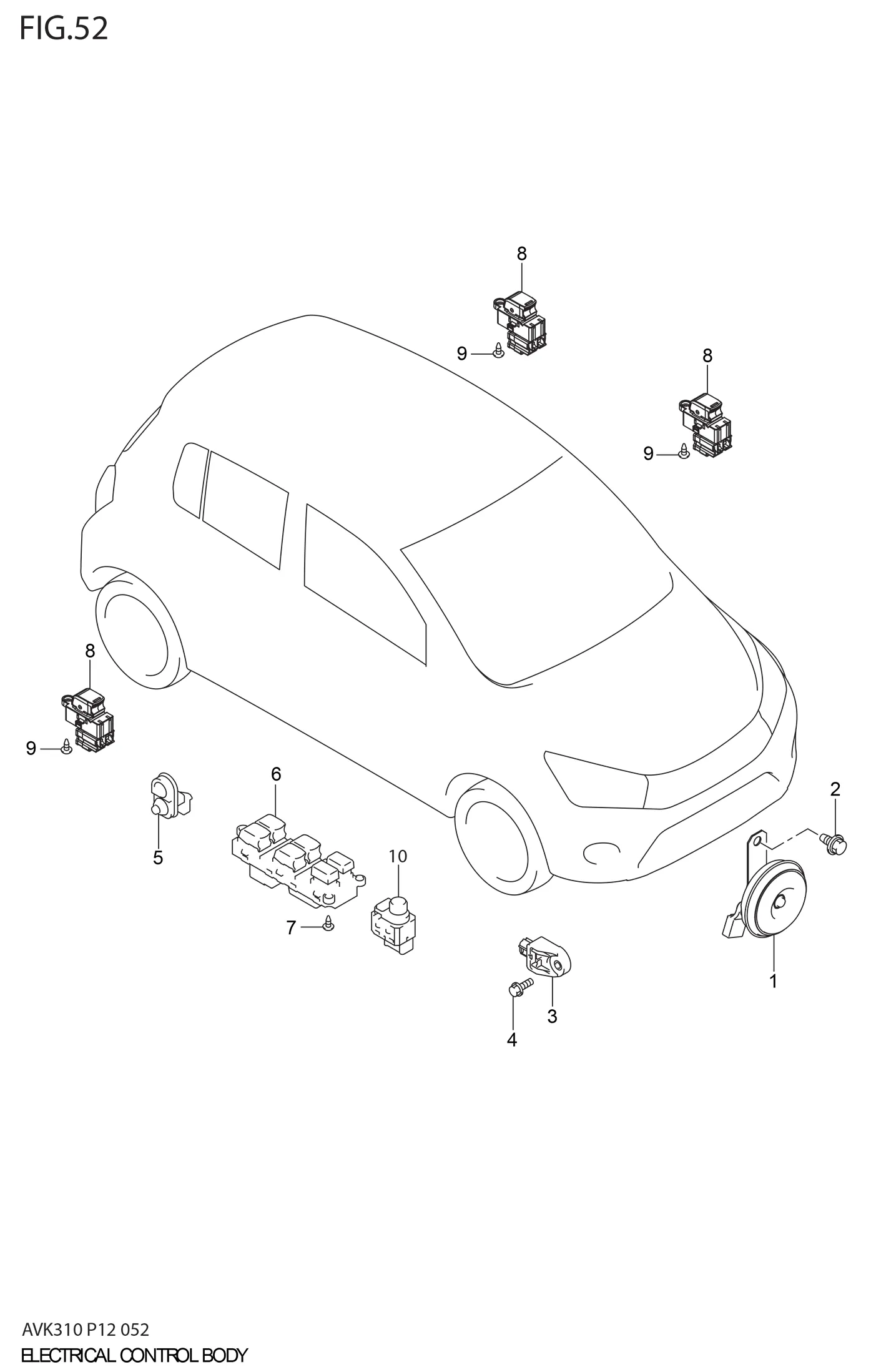 FIG.52 ELECTRICAL CONTROL BODY