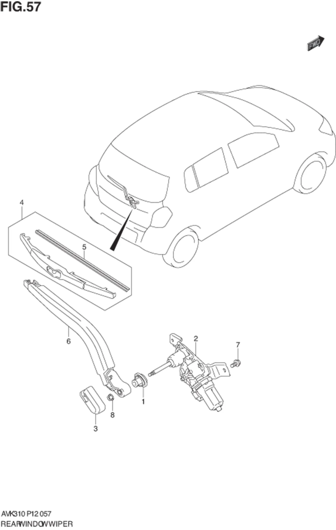 FIG.57 REAR WINDOW WIPER 