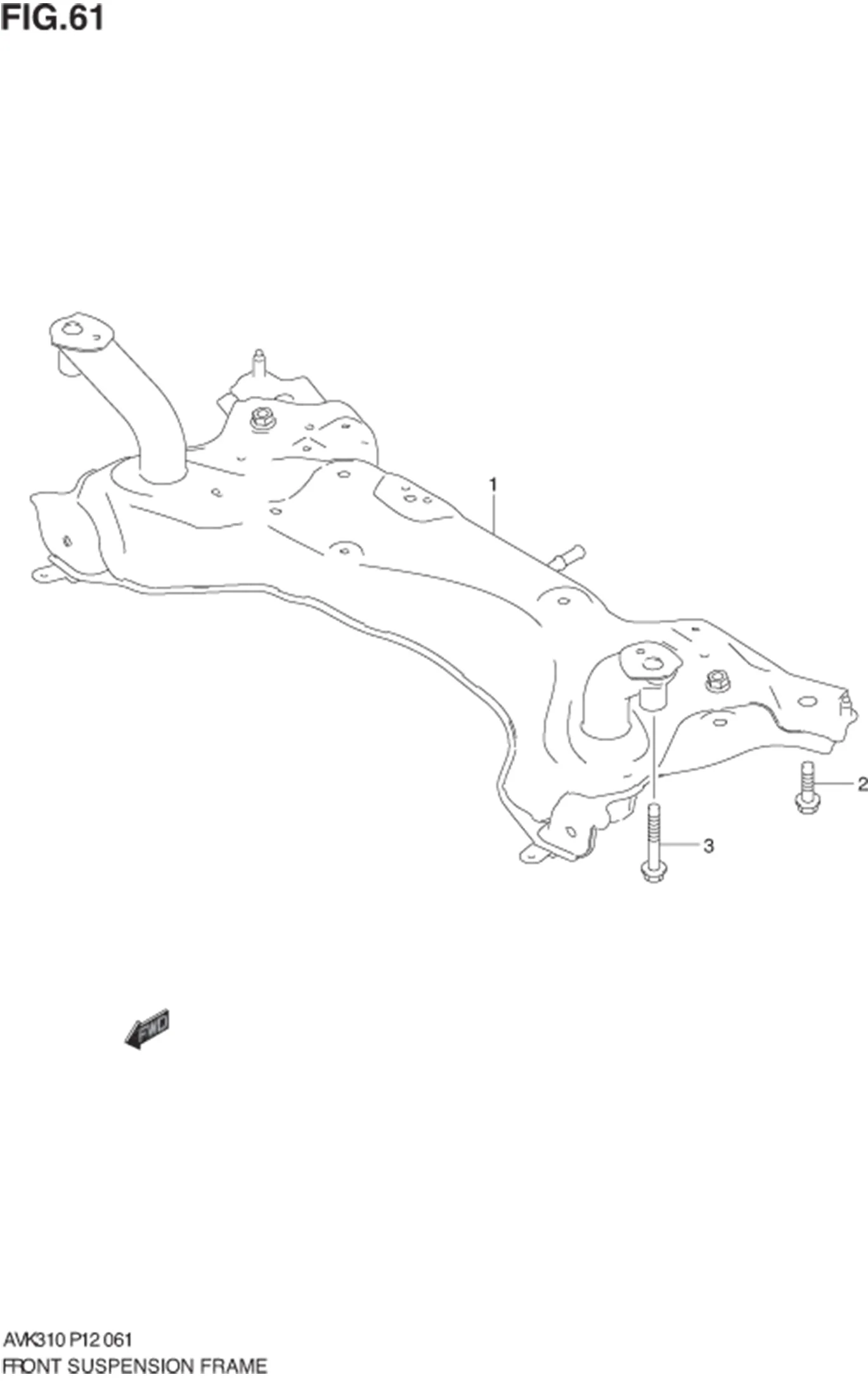 FIG.61 FRONT SUSPENSION FRAME 