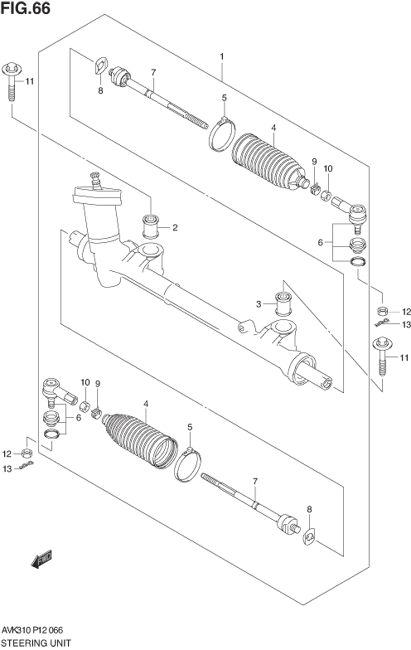 FIG.66 STEERING UNIT 