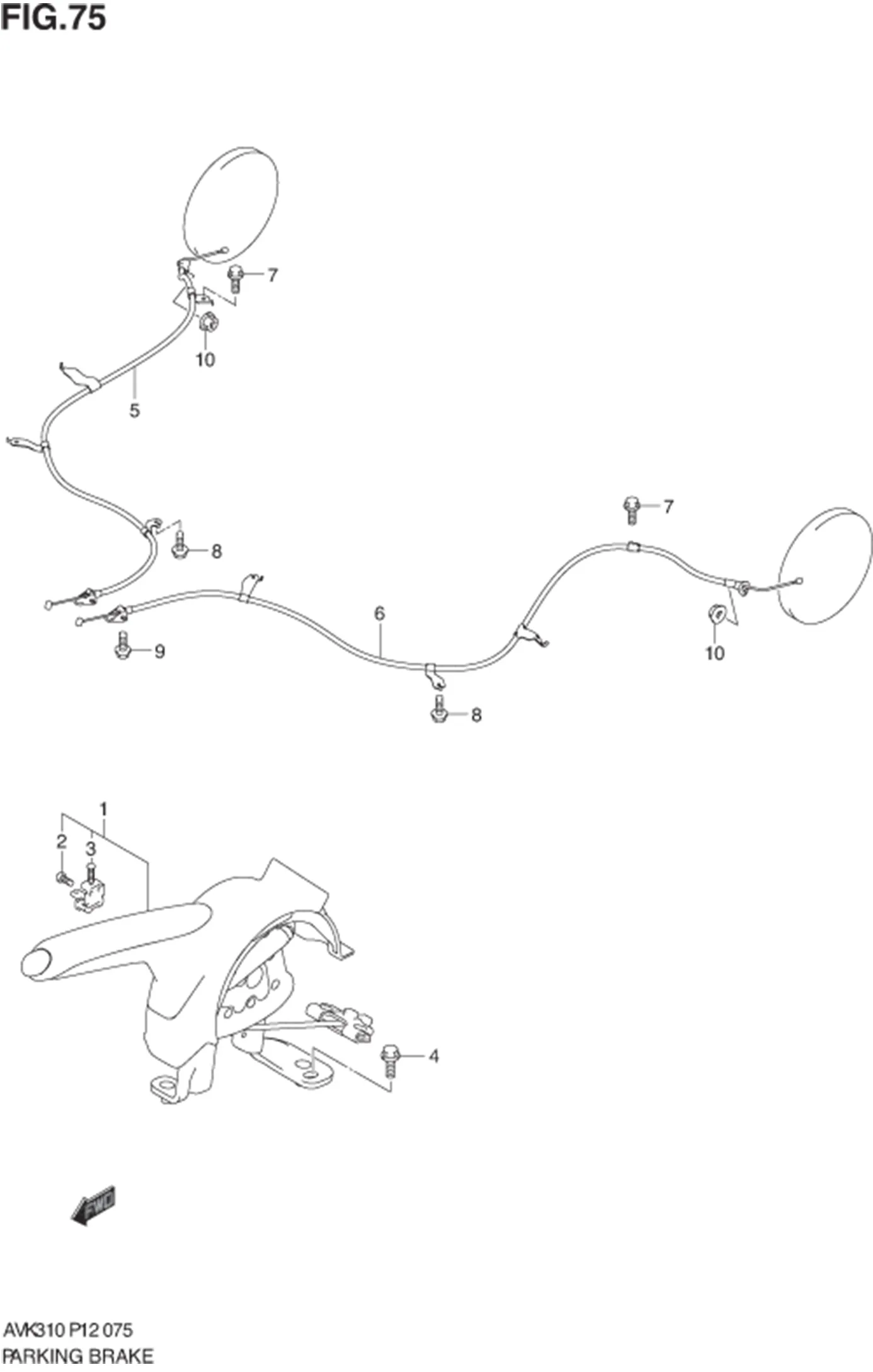 FIG.75 PARKING BRAKE 
