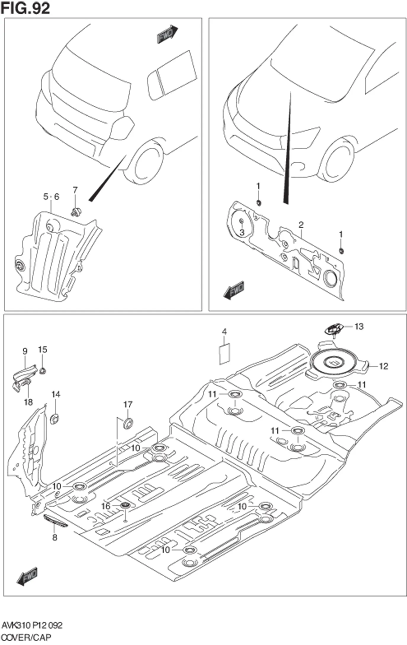 FIG.92 COVER/CAP 
