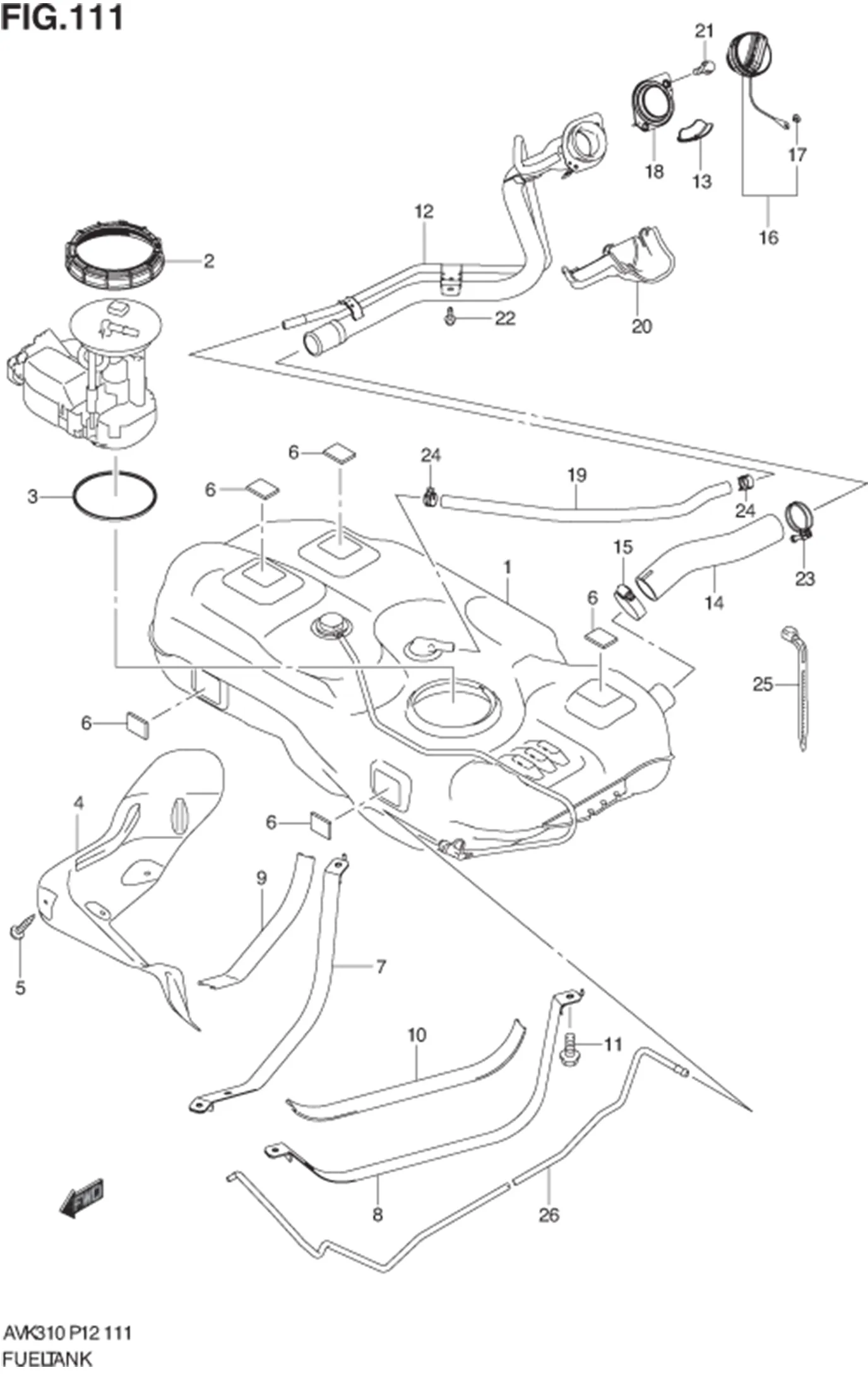 FIG.111 FUEL TANK 